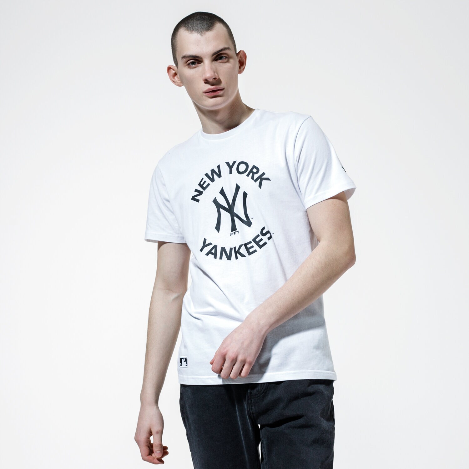 Bărbați tricou NEW ERA TRICOU MLB TEE NYY NEW YORK YANKEES WHI 12195420 Alb