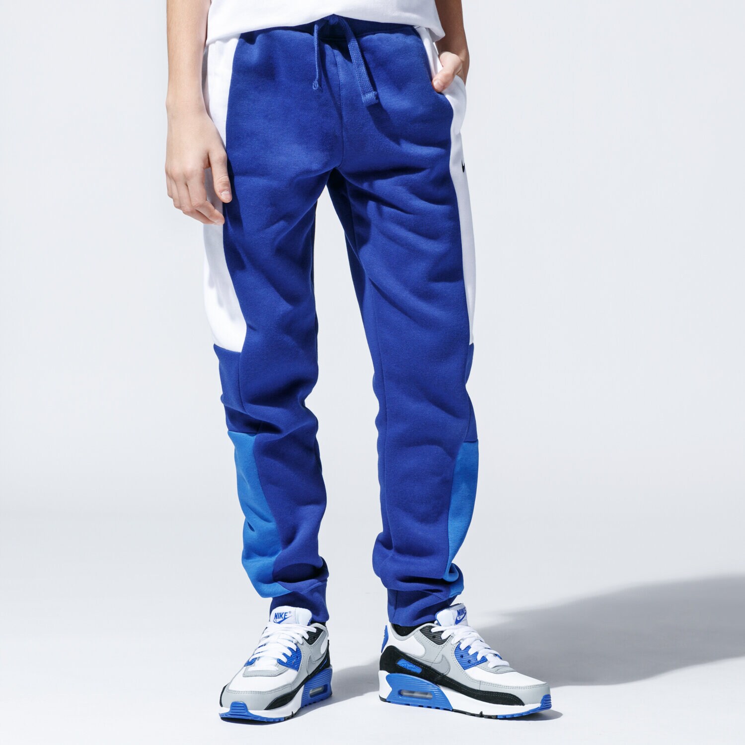 Pantaloni pentru copii NIKE PANTALONI  AIR CJ7857-455 Albastru
