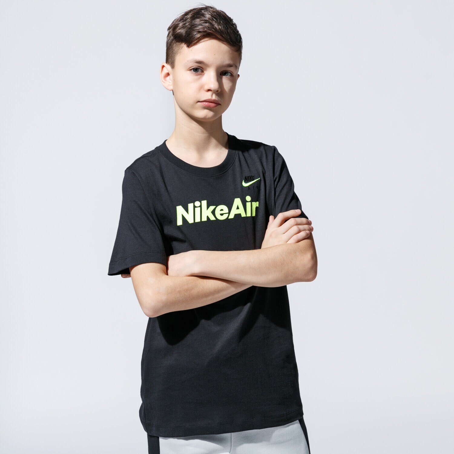 Copii tricou NIKE TRICOU B NSW TEE AIR C&S CU6607-010 Negru