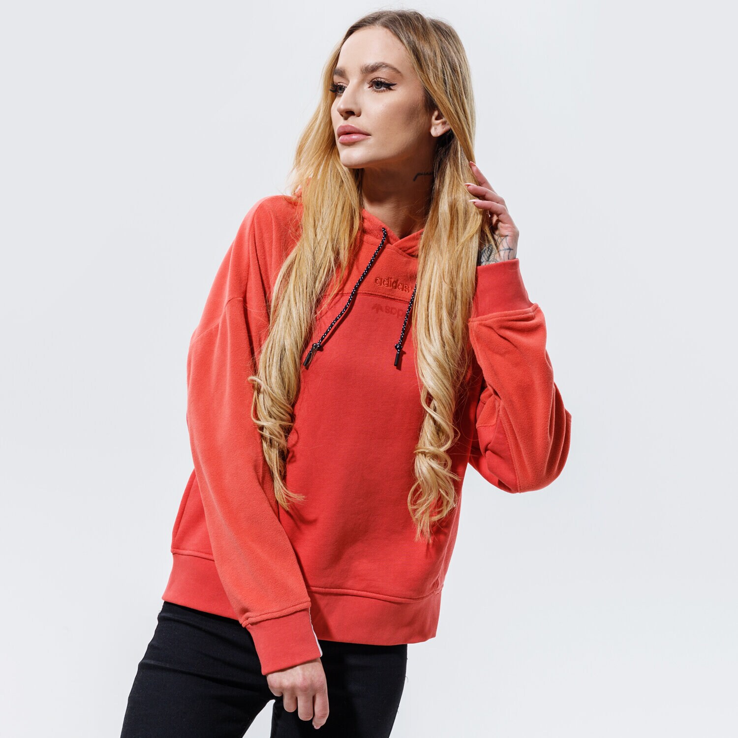 Femei bluză ADIDAS BLUZĂ CU GLUGĂ HOODIE GD3898 Roz