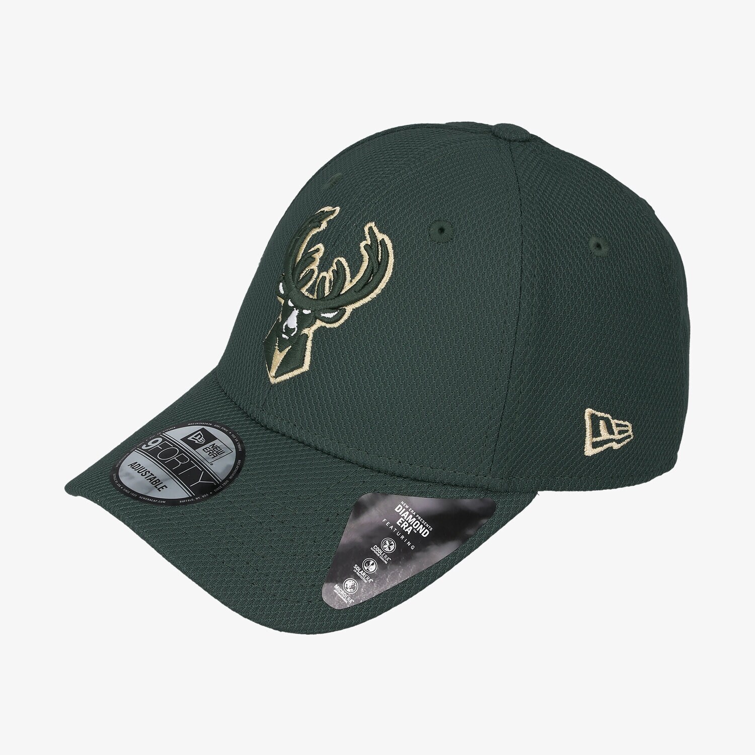 Bărbați șapcă NEW ERA CACIULA DIAMOND ERA 9FORTY BUCKS MILWAUKEE BUCKS OTC 12490289 Verde