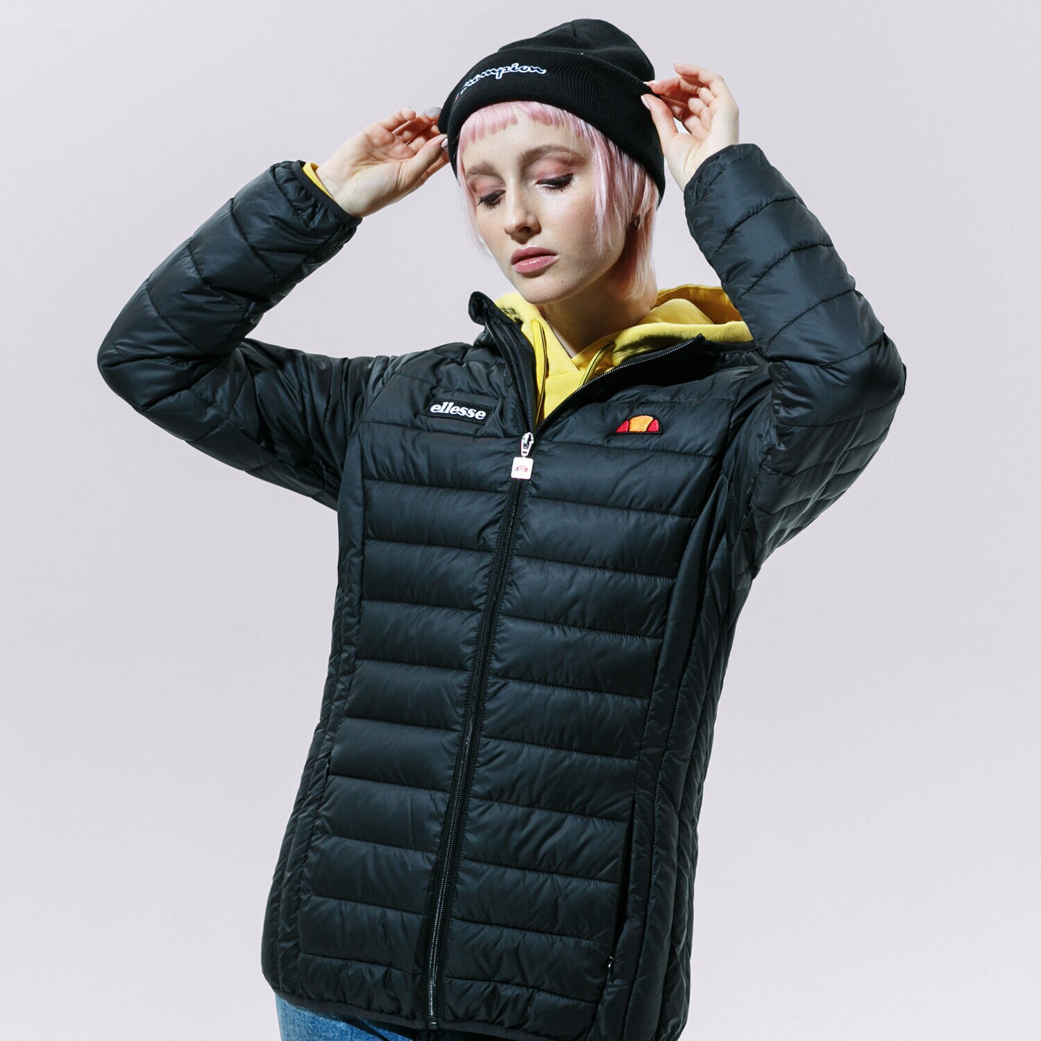 Femei geacă de iarnă ELLESSE JACHETĂ DE IARNĂ LOMPARD BLK SGS02683001 Negru