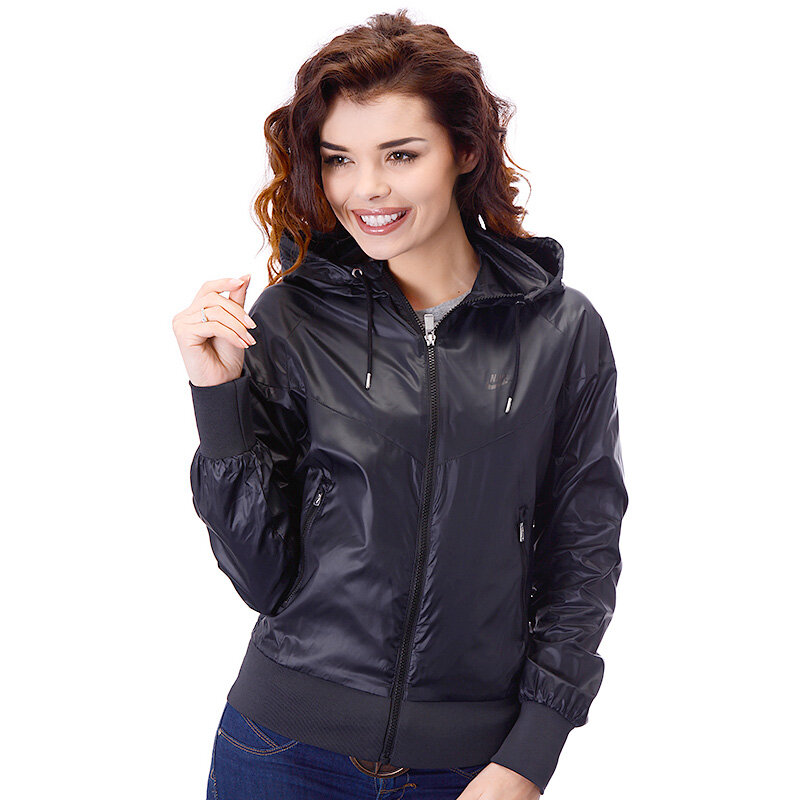 Femei jachetă NIKE JACHETĂ THE WINDRUNNER 341297038 Negru