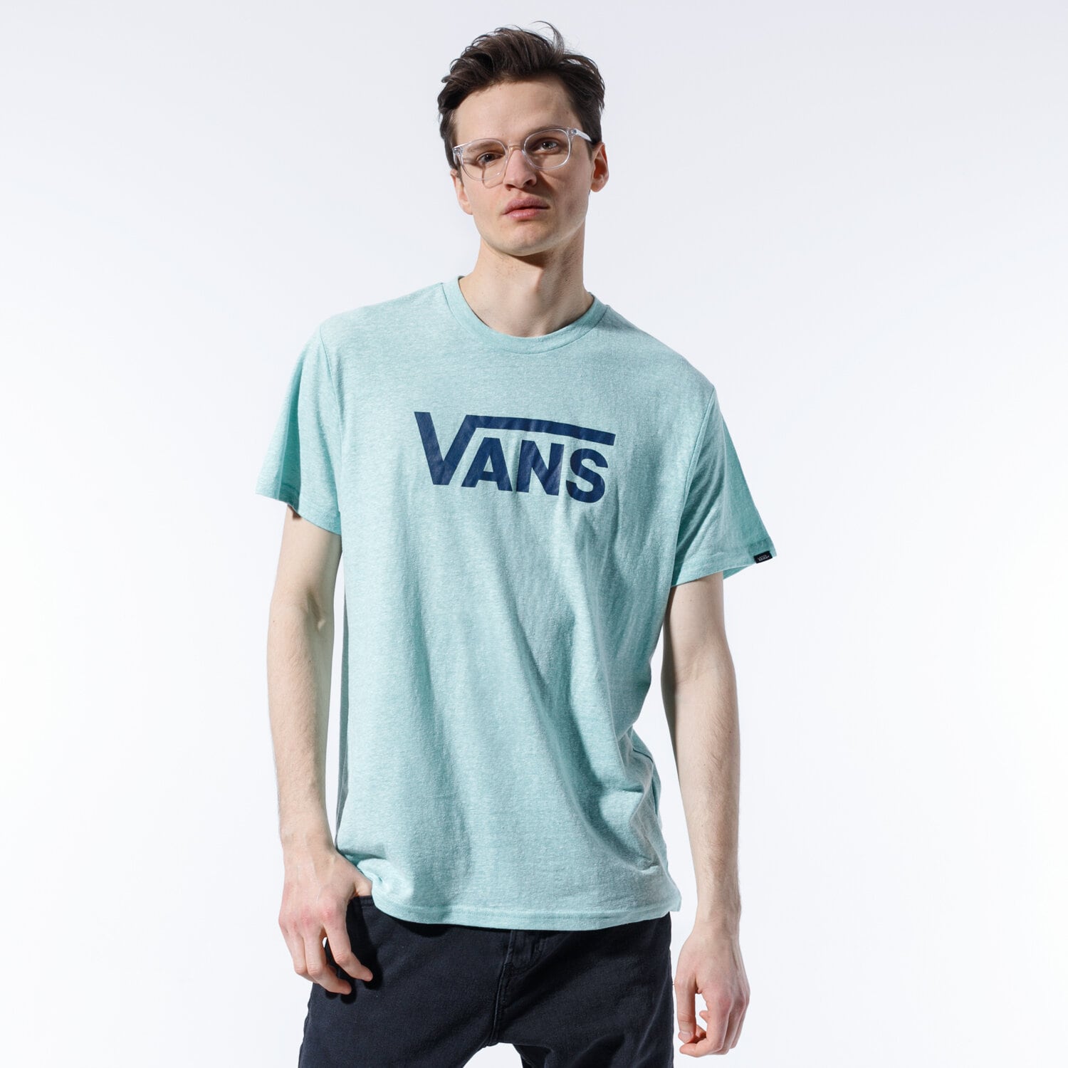 Bărbați tricou VANS TRICOU VANS CLASSIC HEATHER VN0000UMYJC1 Verde
