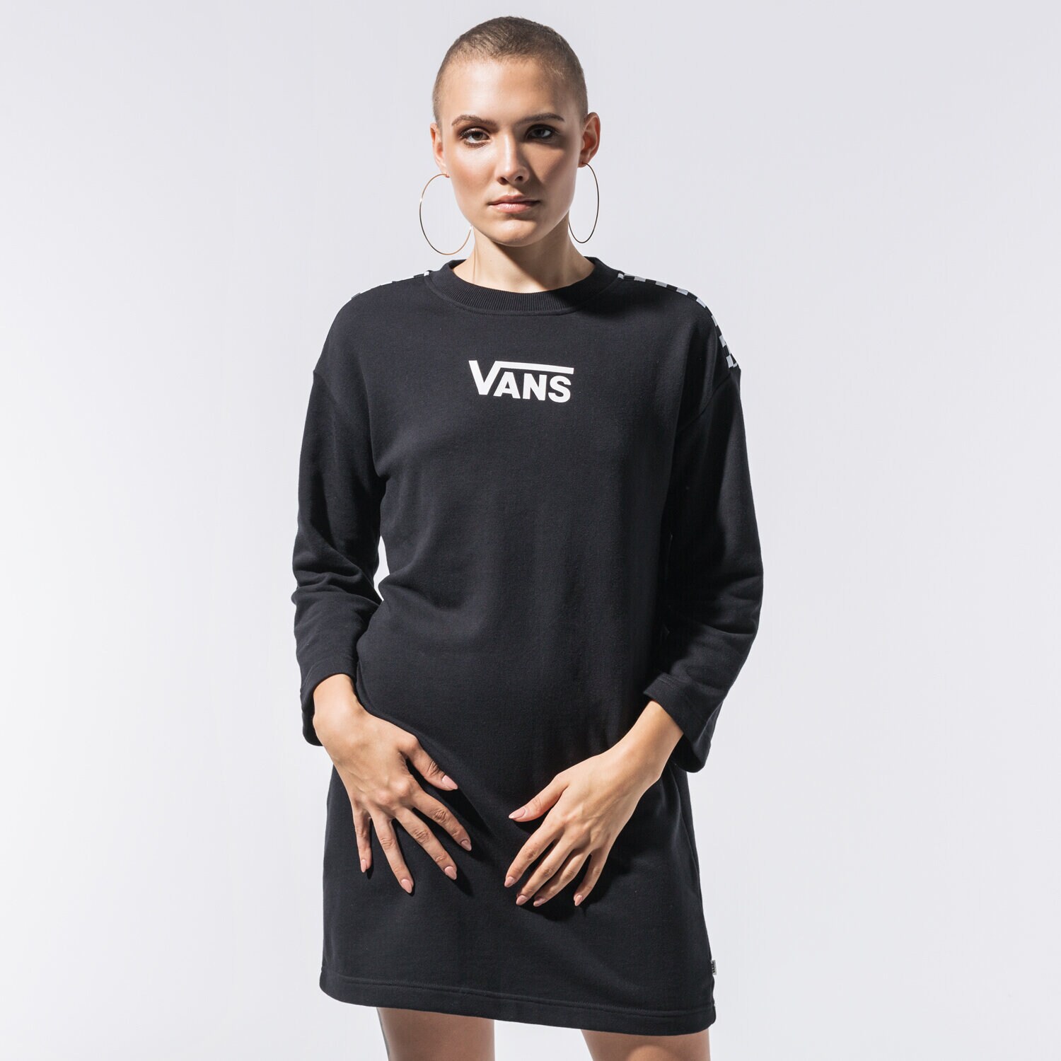 Femei rochii și fuste VANS ROCHIE CHROMO II TRENINGS VN0A47YGBLK1 Negru