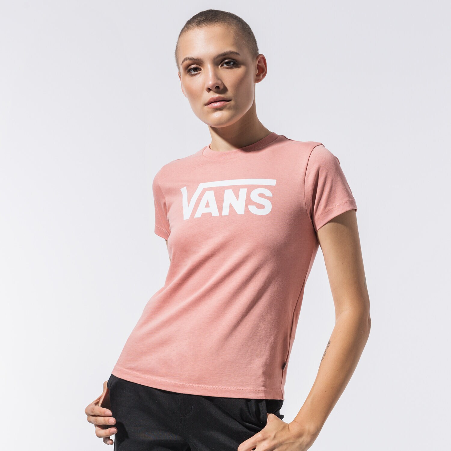 Femei tricou VANS TRICOU FLYING V CREW TEE VN0A3UP4ZLS1 Roz