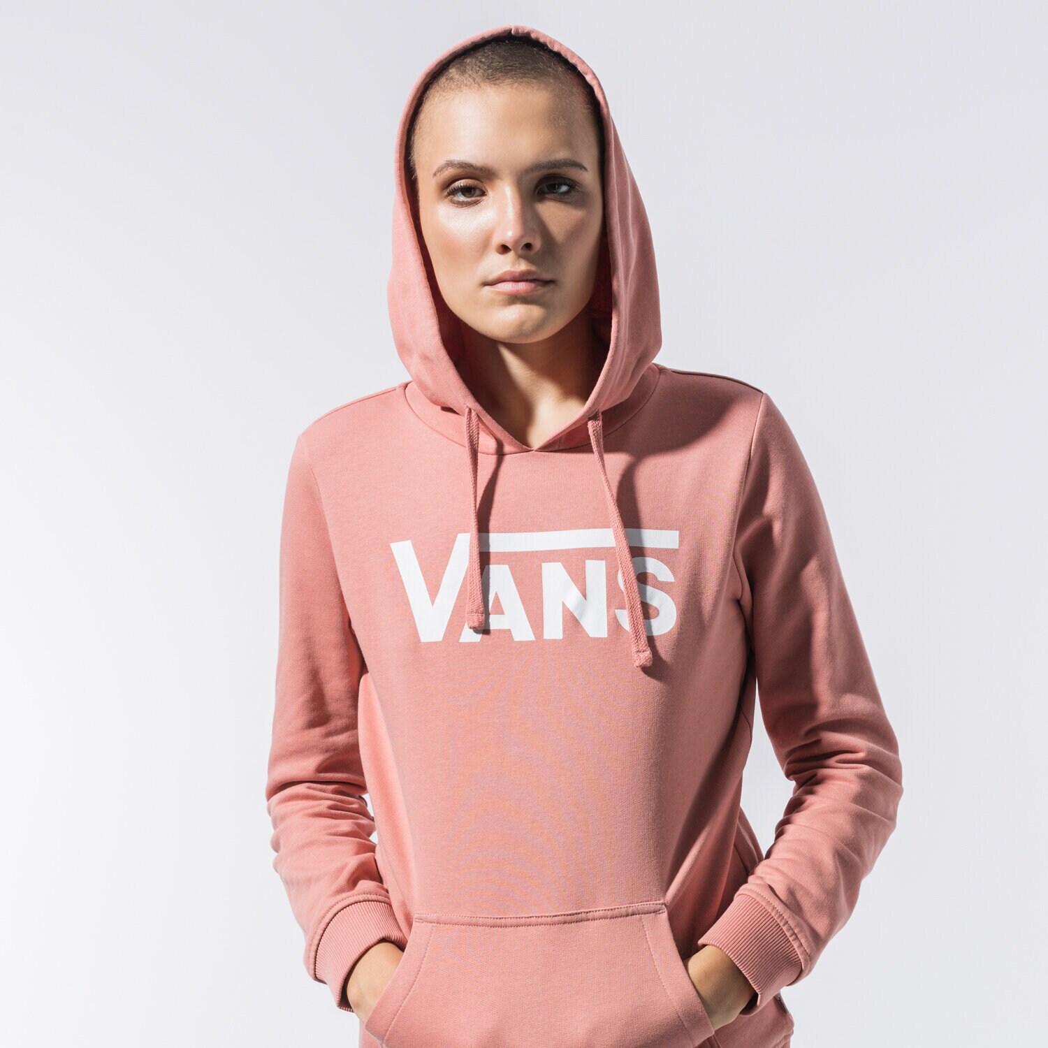 Femei bluză VANS BLUZĂ CU GLUGĂ CLASSIC V II HOODIE VN0A53OVZLS1 Roz