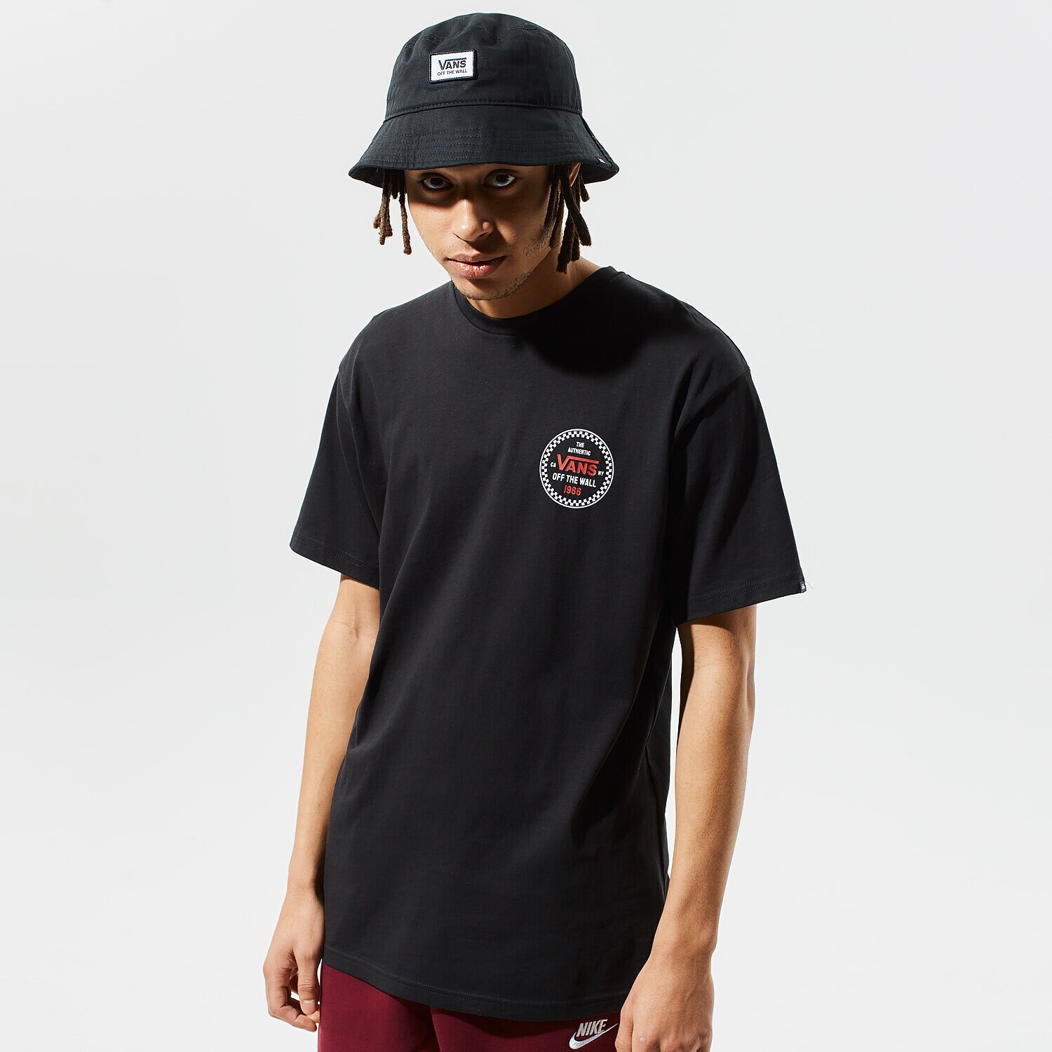 Bărbați tricou VANS TRICOU CHECKER 66 SS VN0A4ROBBLK1 Negru
