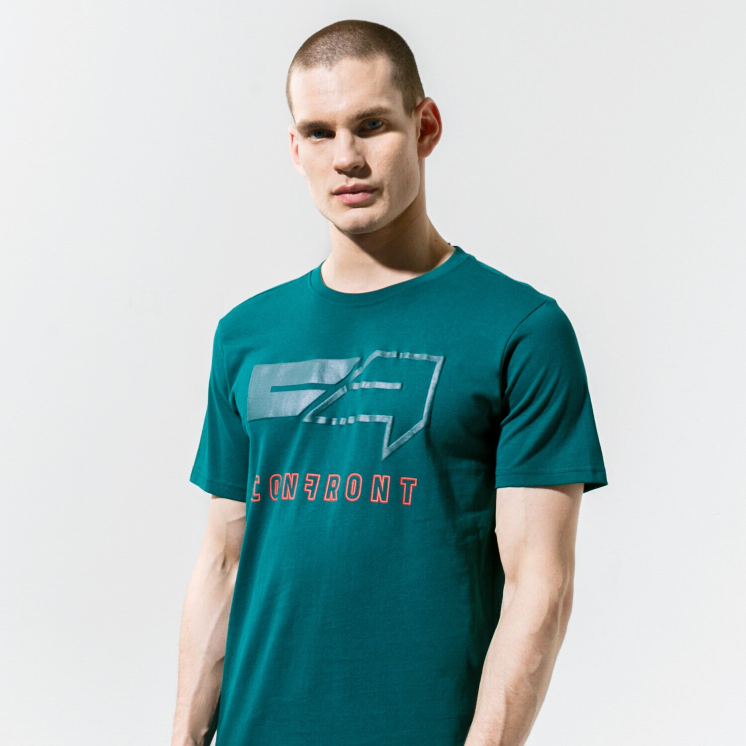Bărbați tricou CONFRONT TRICOU BIG LOGO CF320TSM68001 Verde