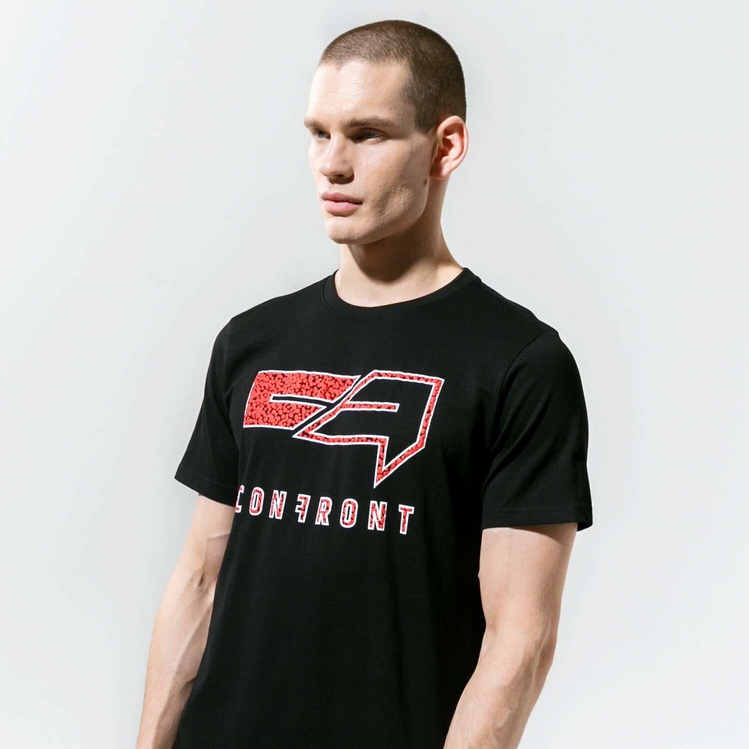Bărbați tricou CONFRONT TRICOU LOGO BUBBLE CF320TSM69001 Negru