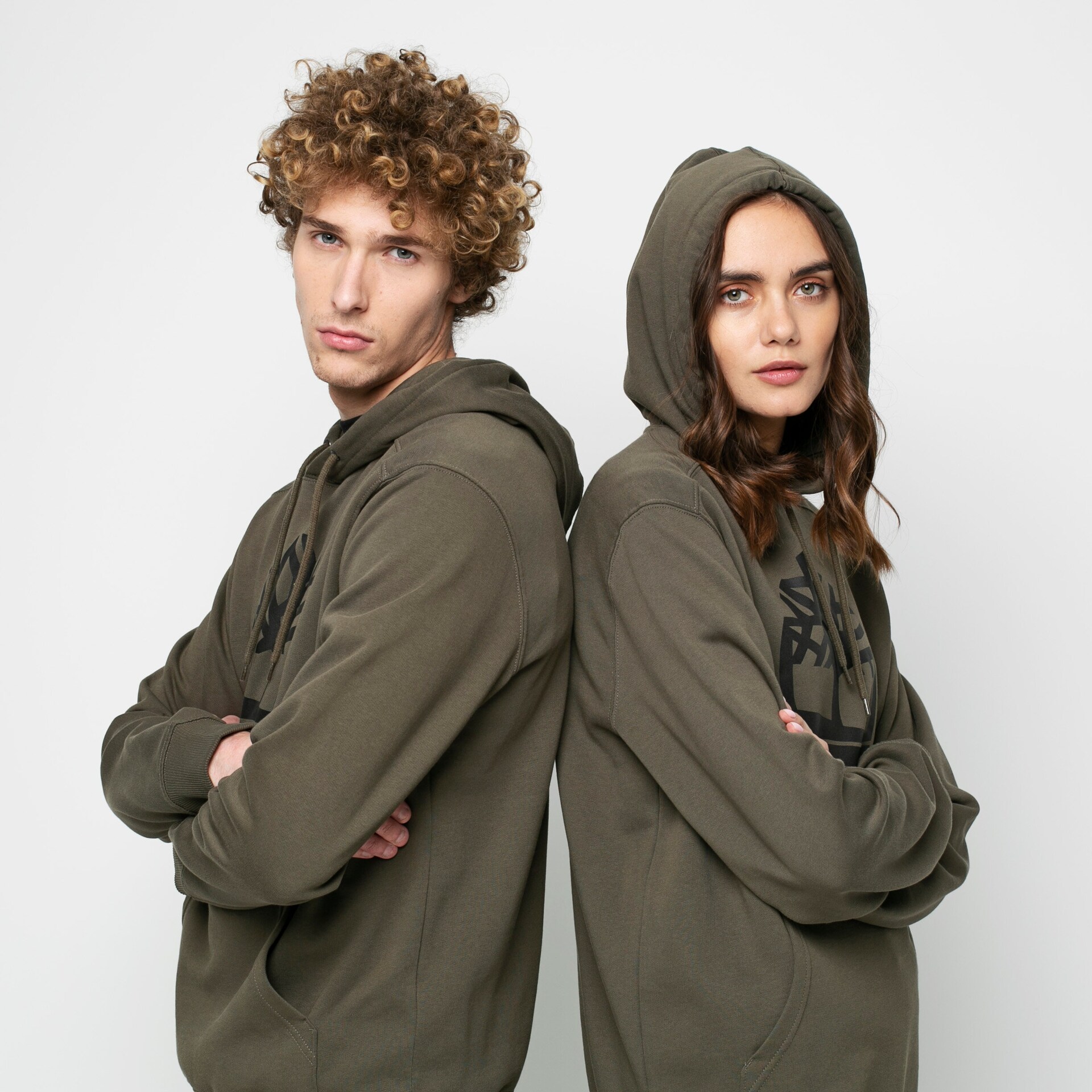 Bărbați bluză TIMBERLAND BLUZĂ CU GLUGĂ YC CORE TREE LOGO PULL OVER HOODIE TB0A2BJHZ281 Kaki