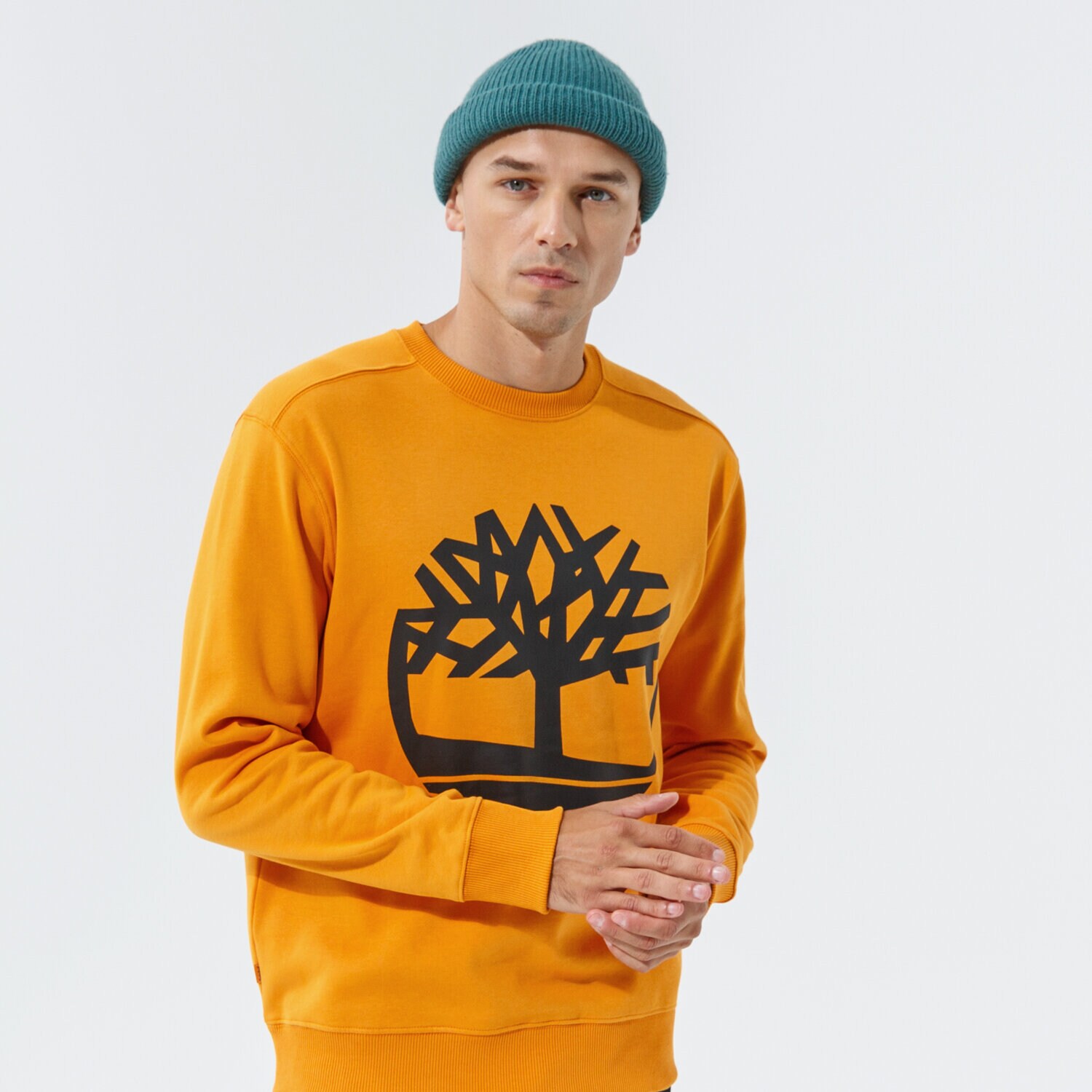 Bărbați bluză TIMBERLAND BLUZĂ YC CORE TREE LOGO CREW NECK SWEATSHIRT TB0A2BJ8AR81 Galben Muștar