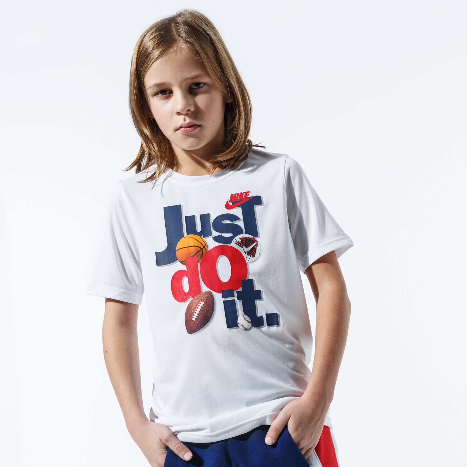 Copii tricou NIKE TRICOU B NK DRY TEE LEG JDI SPORTS CK5763-100 Alb