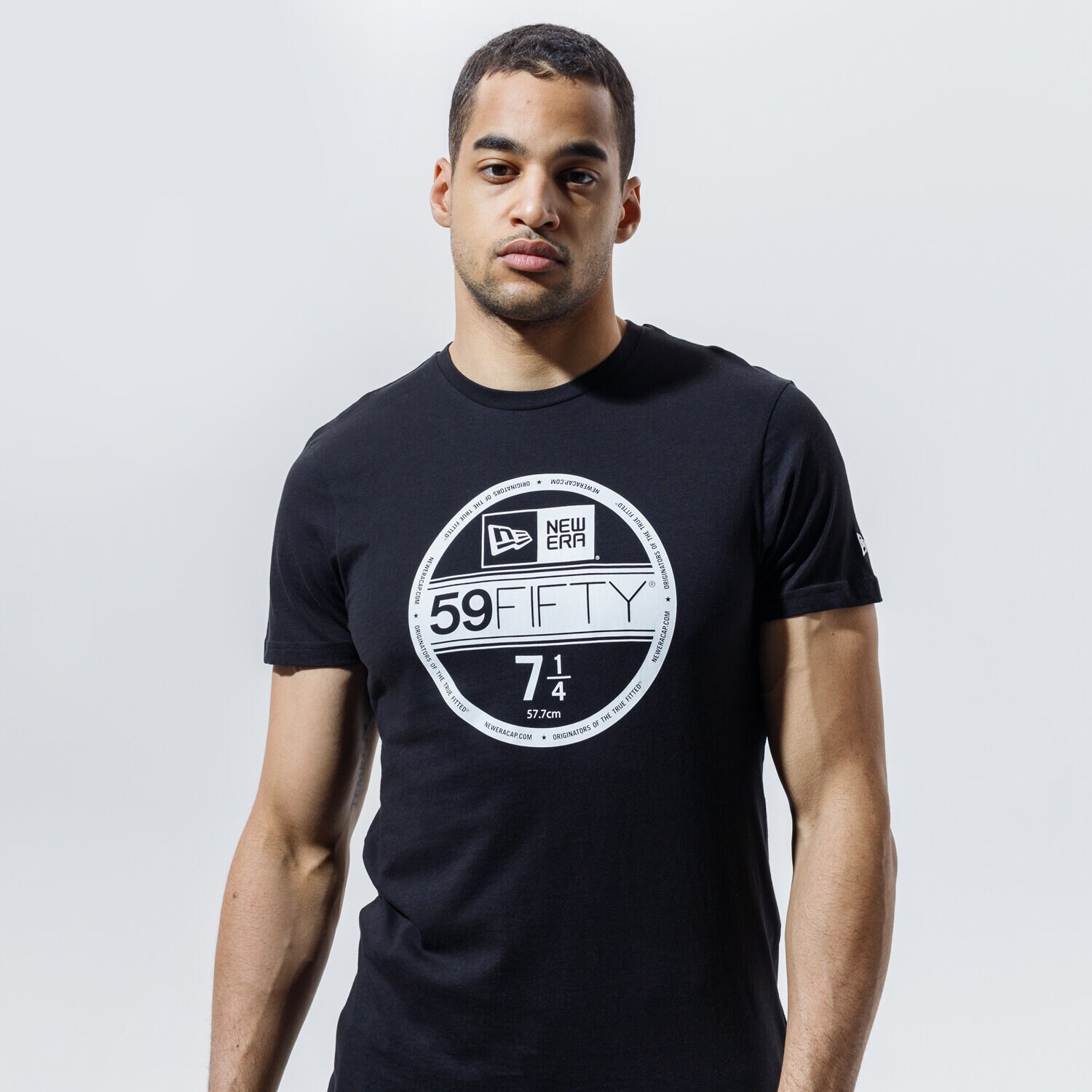 Bărbați tricou NEW ERA TRICOU VISOR STICKER BLK TEE PROGRAM 12506366 Negru