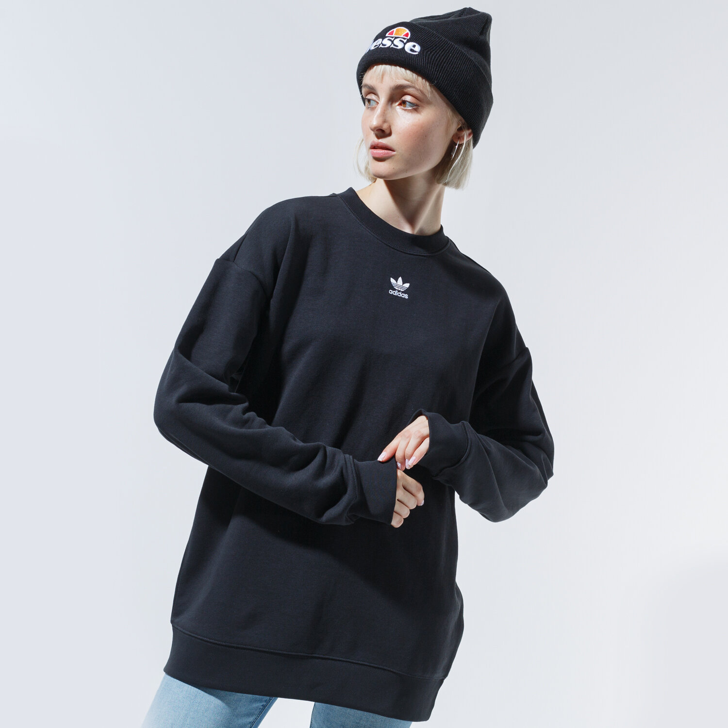 Femei bluză ADIDAS BLUZĂ SWEATSHIRT GD4313 Negru