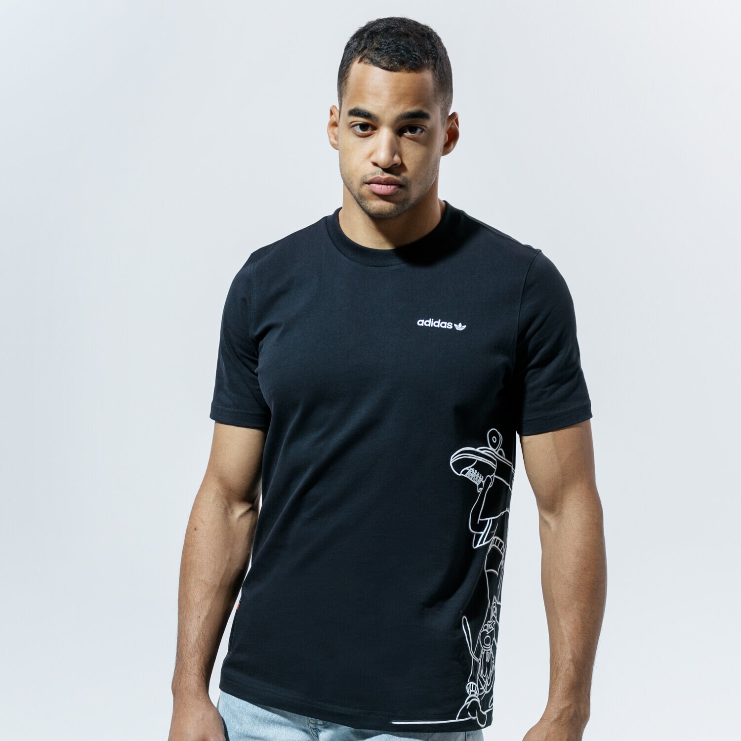 Bărbați tricou ADIDAS TRICOU GOOFY TEE GD6029 Negru