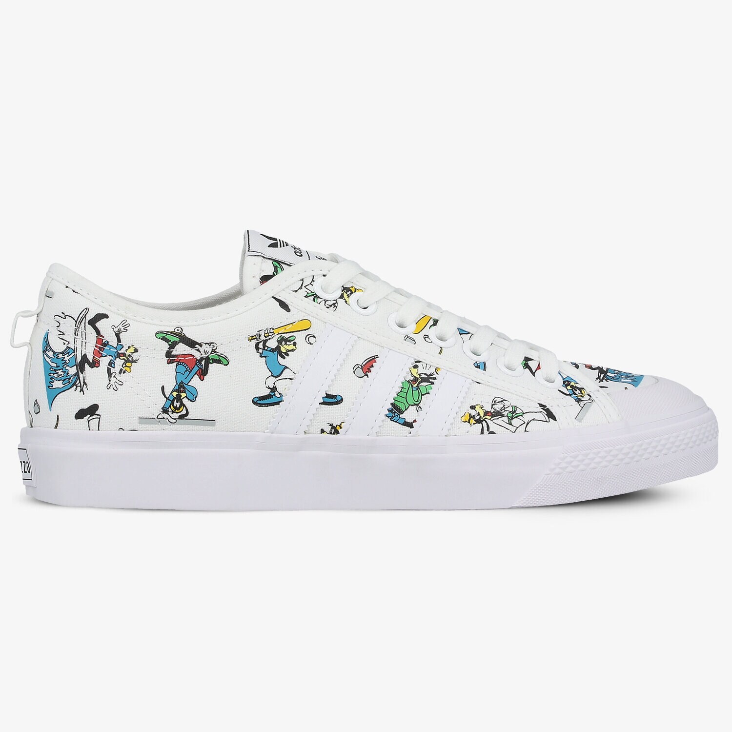 Barbați pantofi sport ADIDAS NIZZA X DISNEY SPORT GOOFY FW0645 Alb