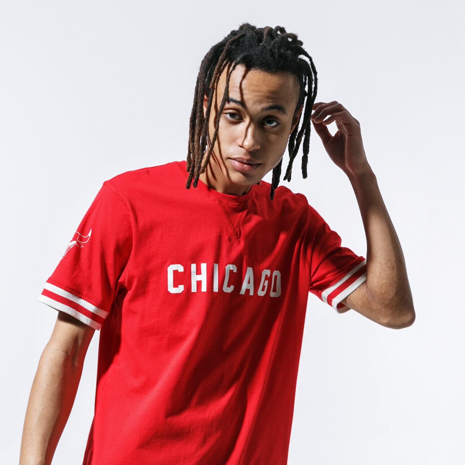 Bărbați tricou NEW ERA TRICOU NBA WORDMARK TEE BULLS CHICAGO BULLS FDR 12123884 Roșu