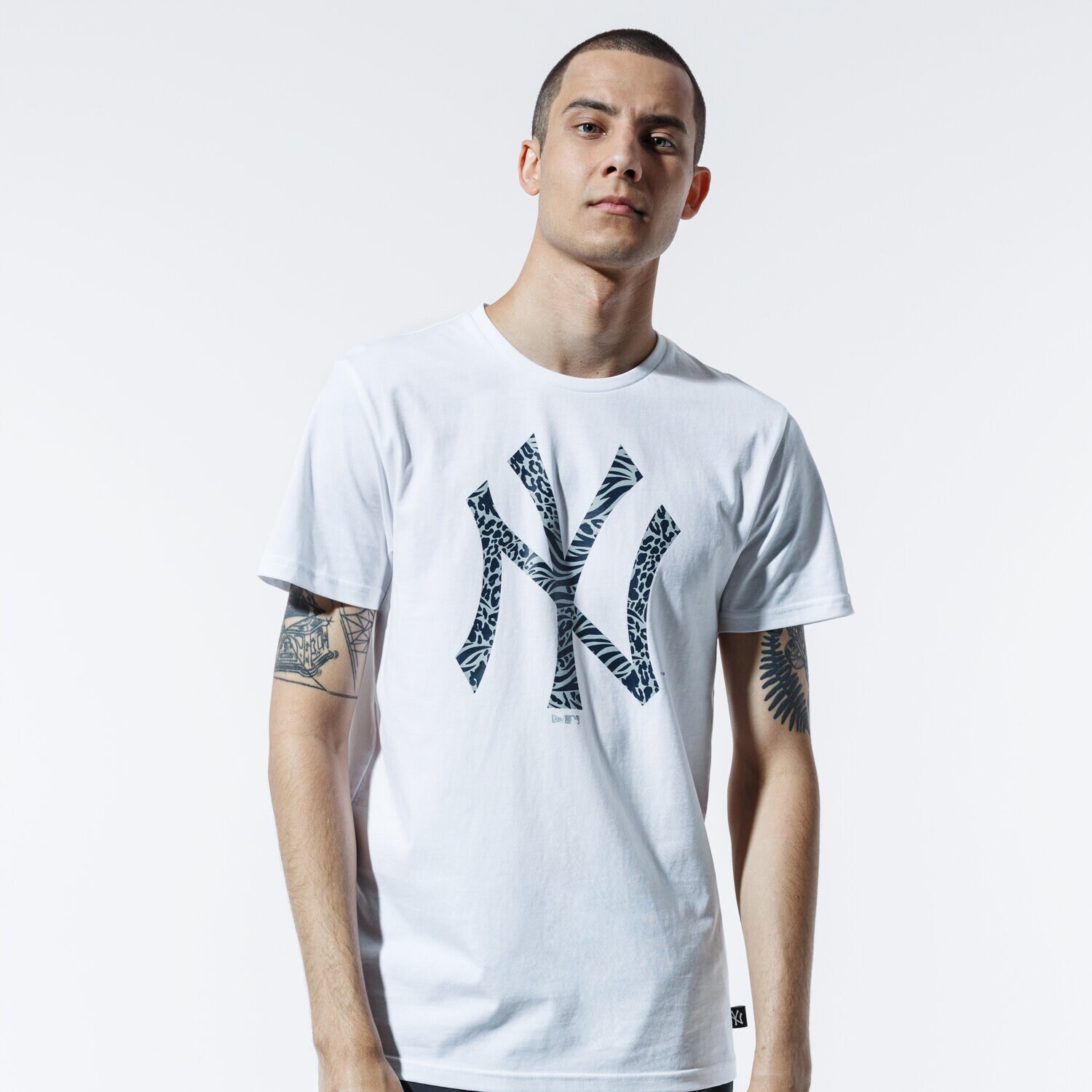 Bărbați tricou NEW ERA TRICOU MLB PRINT INFILL TEE NEYYAN WHI 12369838 Alb