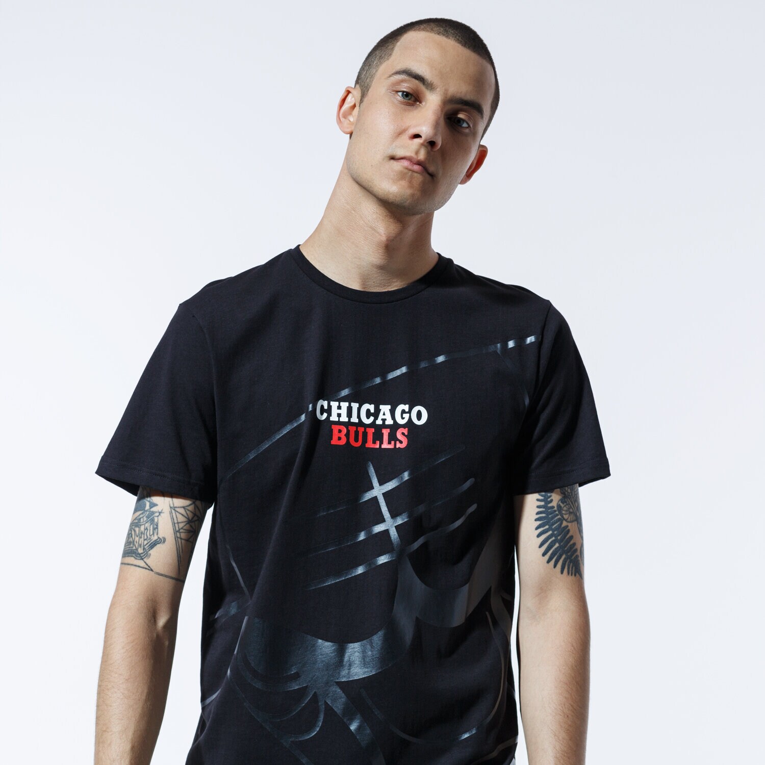 Bărbați tricou NEW ERA TRICOU NBA BIG LOGO TEE CHIBUL BLK 12369805 Negru
