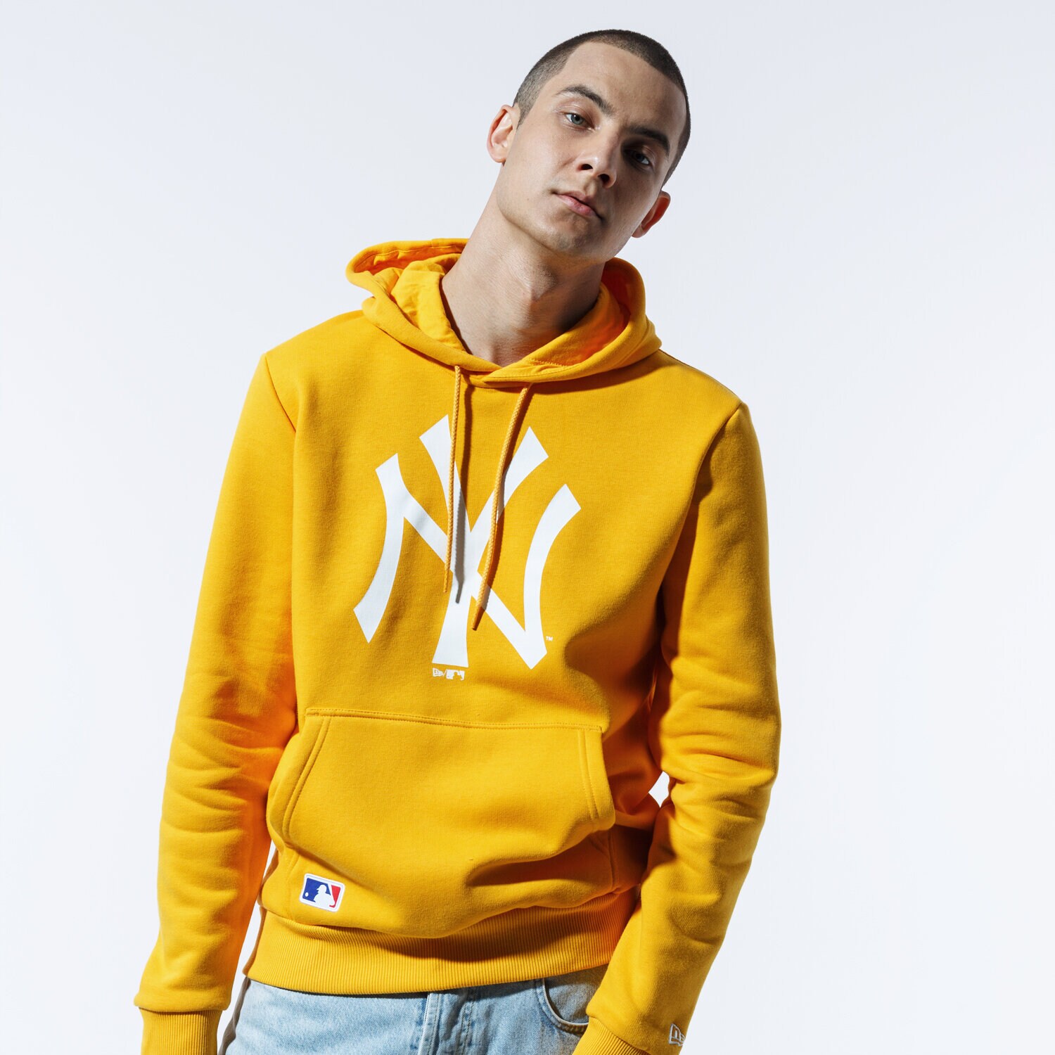 Bărbați bluză NEW ERA BLUZĂ CU GLUGĂ MLB SEASONAL TEAM LOGO HOODY NEYYAN A 12369833 Galben