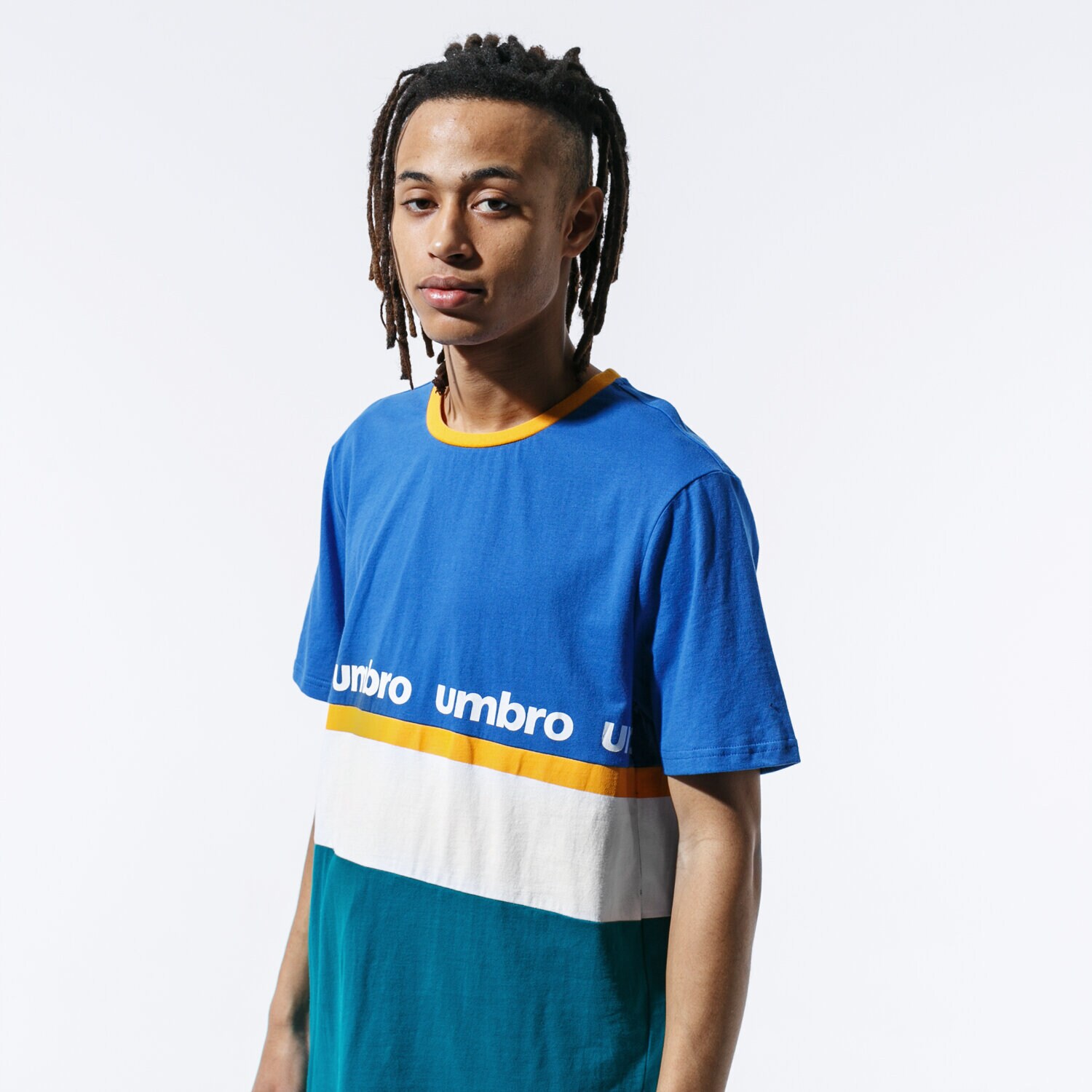 Bărbați tricou UMBRO TRICOU RETRO BLU/GRN TEE UL39TSM80001 Albastru
