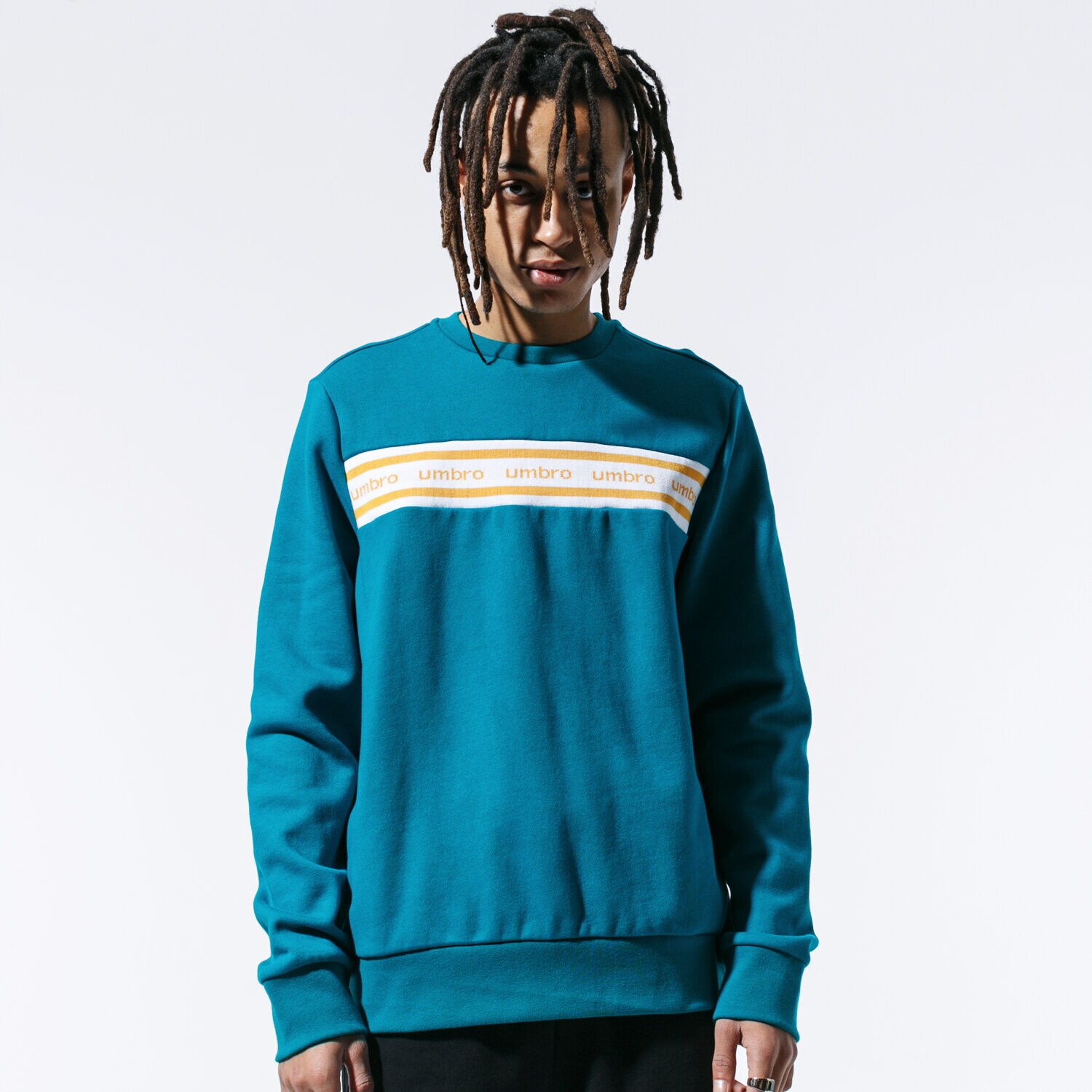 Bărbați bluză UMBRO BLUZĂ RETRO SWEATSHIRT GRN UL39BLM89002 Verde