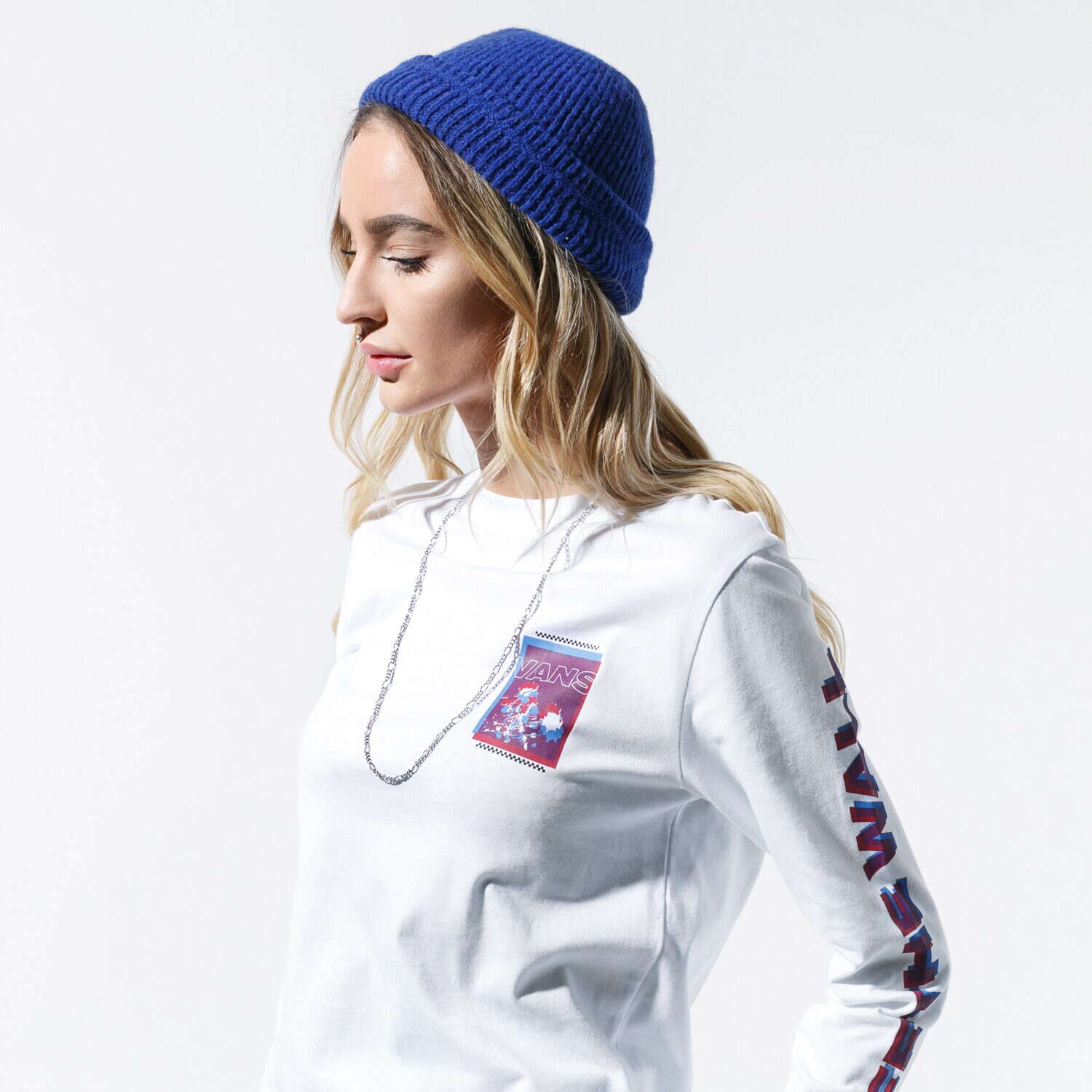 Femei tricou VANS TRICOU DOUBLER VN0A4BE6WHT1 Alb