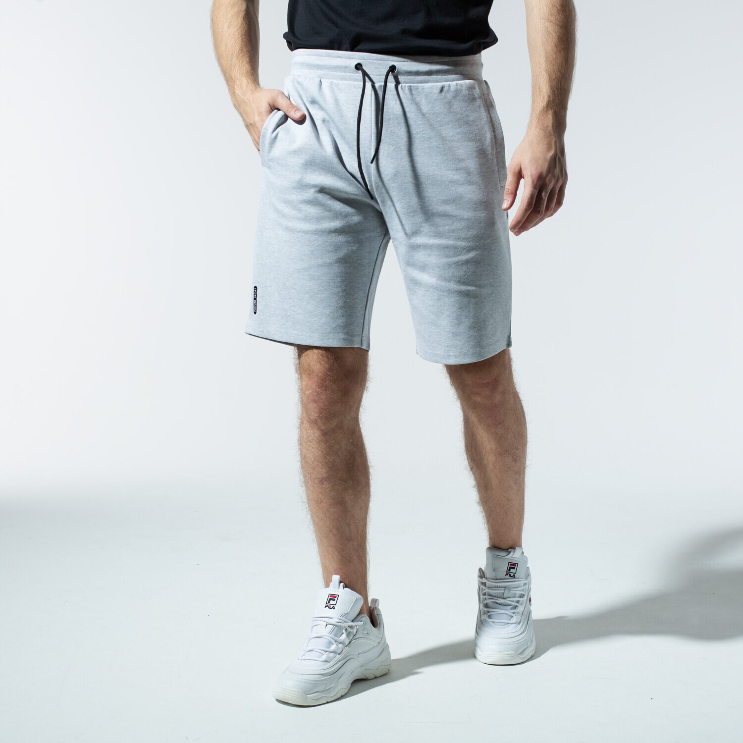 Femei pantaloni scurți HAHA66 PANTALONI SCURȚI ELASTIC SHORTS HA120SZM84003 Gri