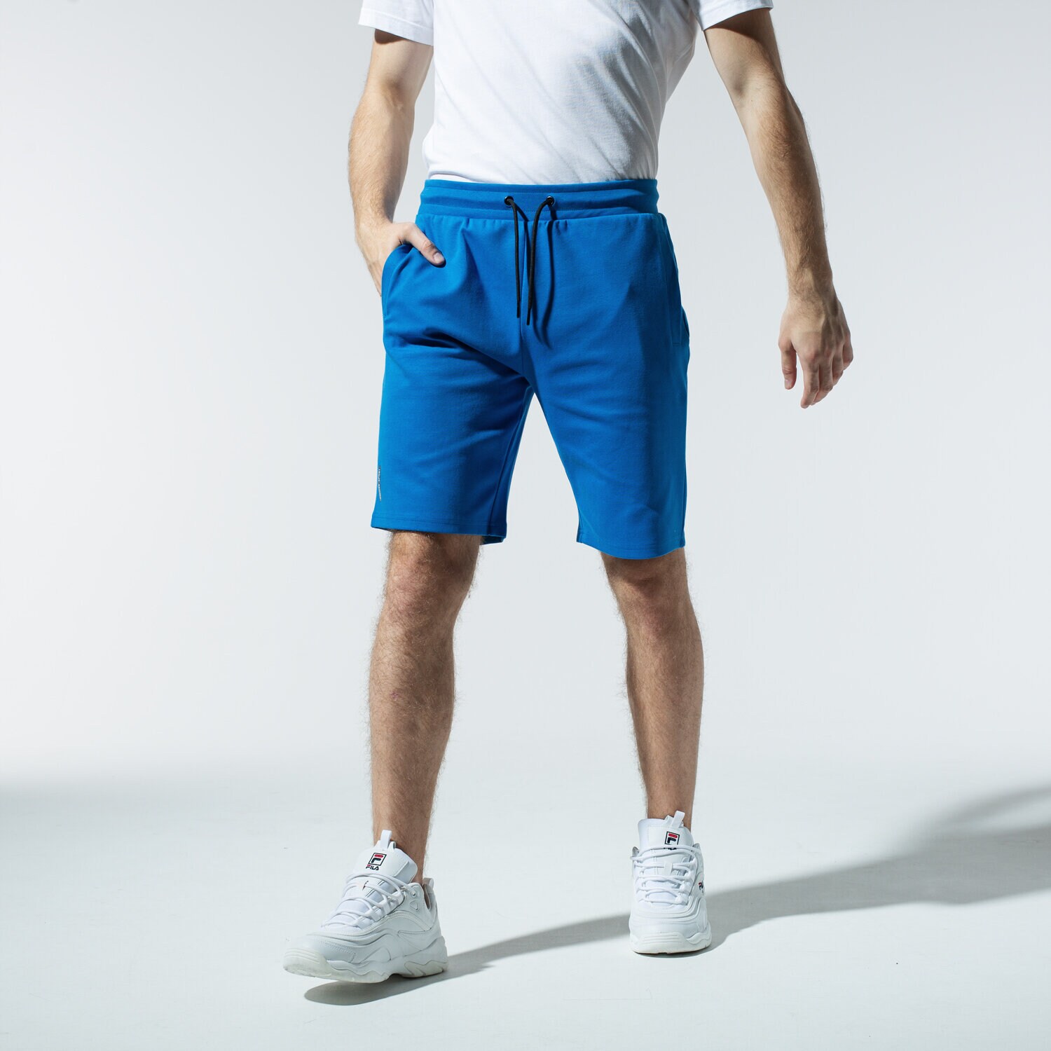 Femei pantaloni scurți HAHA66 PANTALONI SCURȚI ELASTIC SHORTS HA120SZM84002 Albastru