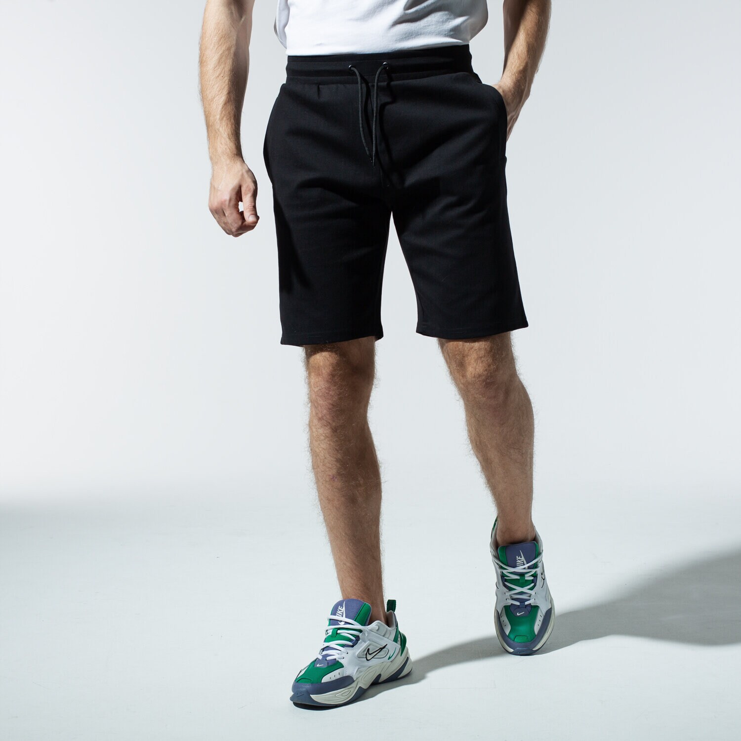 Femei pantaloni scurți HAHA66 PANTALONI SCURȚI ELASTIC SHORTS HA120SZM84001 Negru