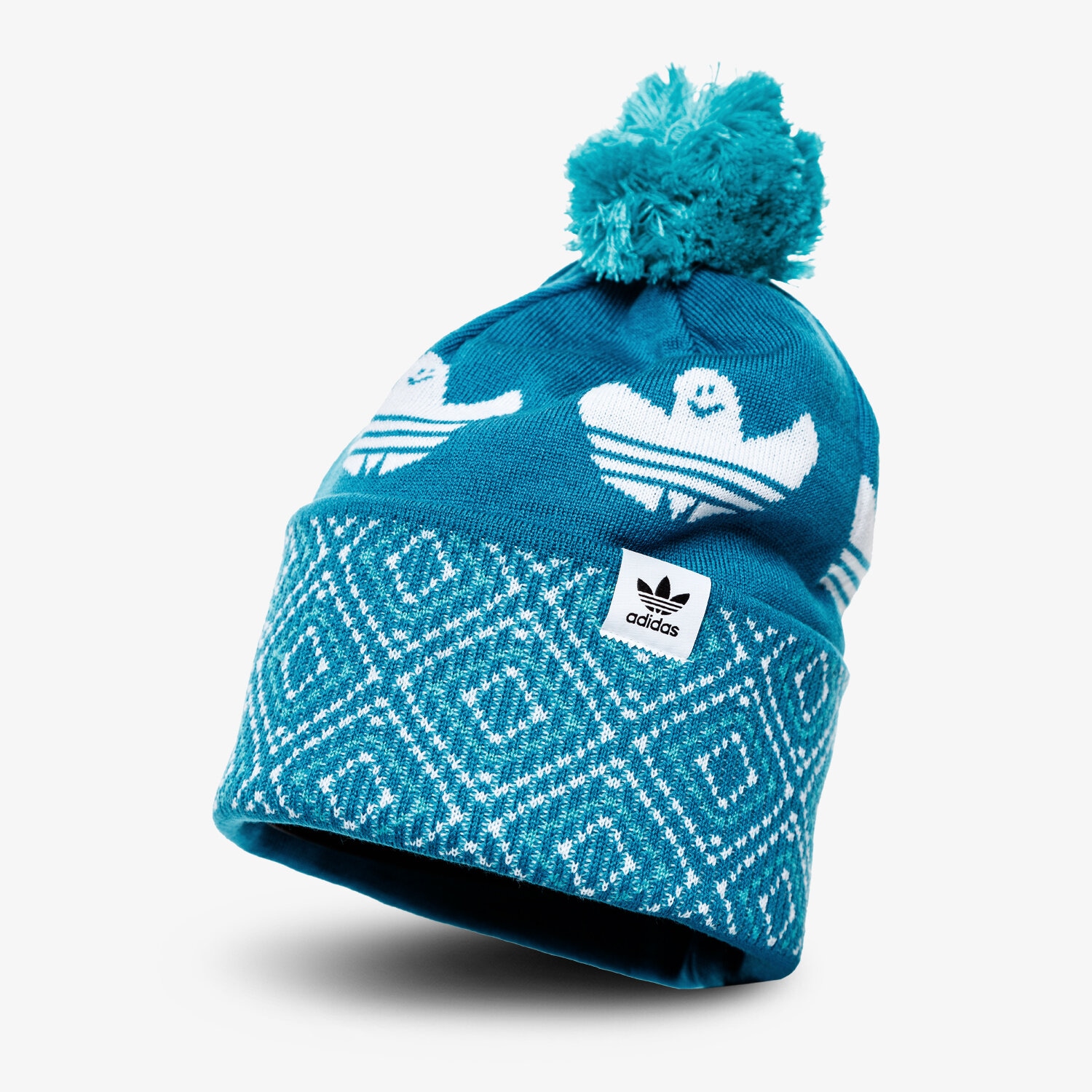 Copii căciulă ADIDAS căciulă SHMOO POM BEANI EC6481 Albastru