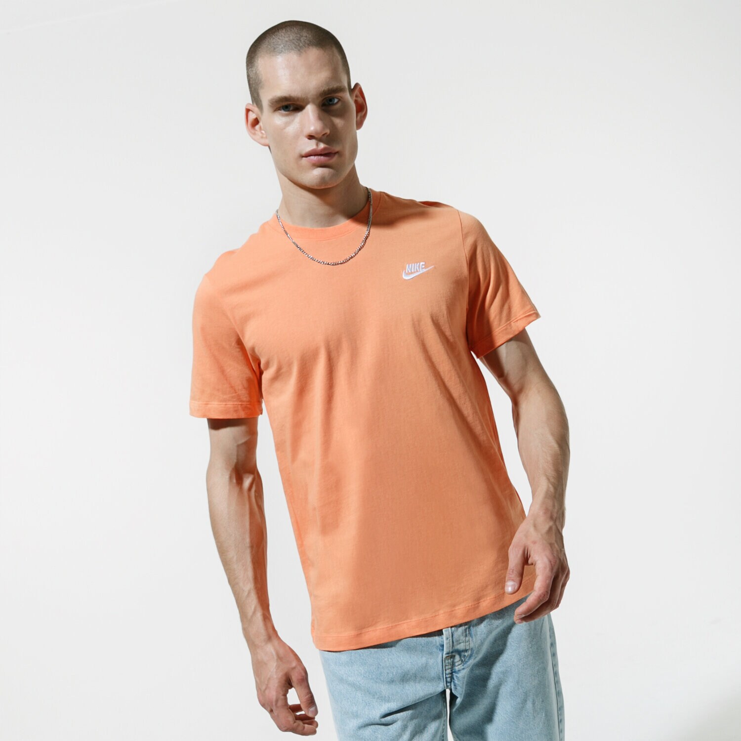 Bărbați tricou NIKE TRICOU SPORTSWEAR CLUB AR4997-871 Portocaliu