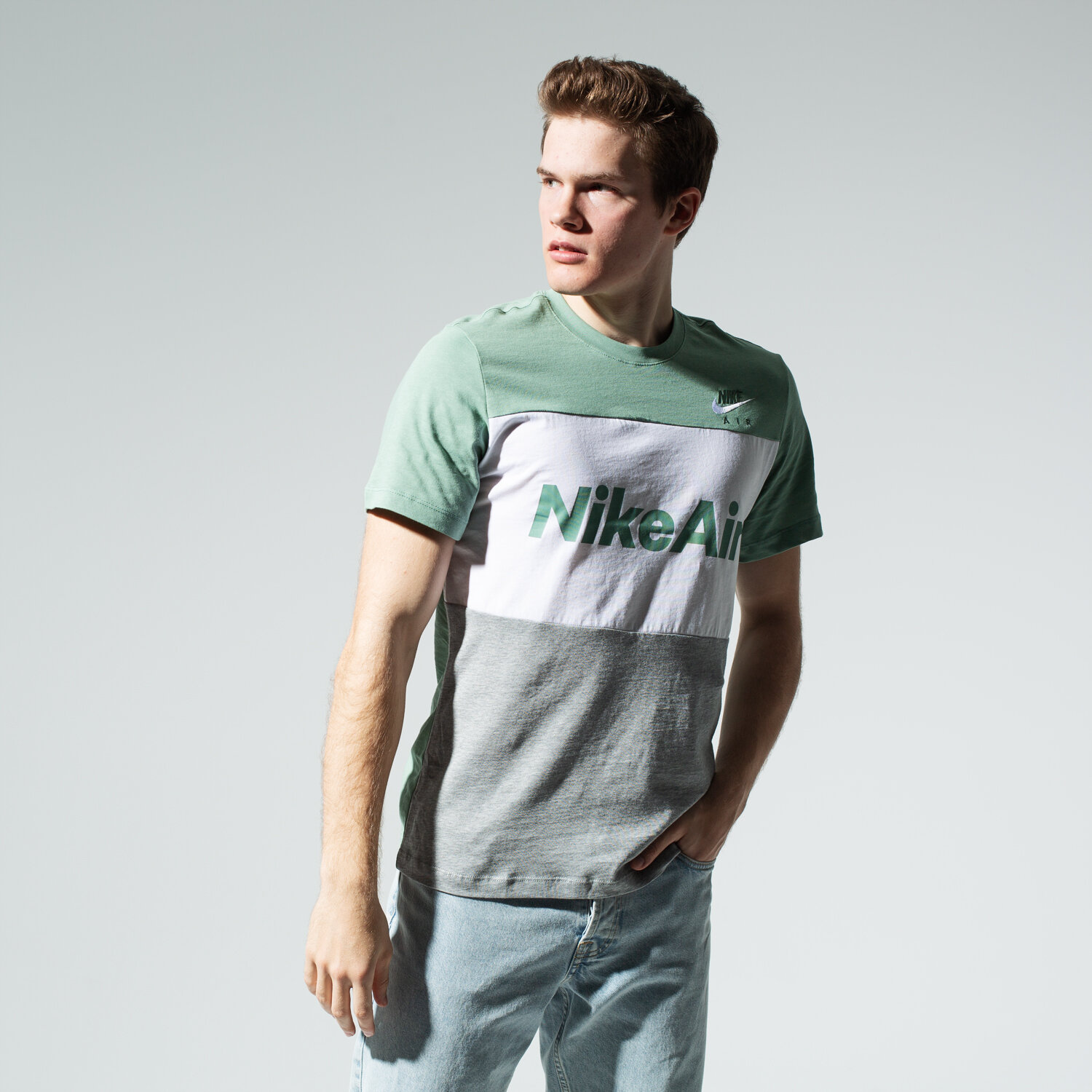 Bărbați tricou NIKE TRICOU M NSW NIKE AIR TEE SS CV2210-352 Verde