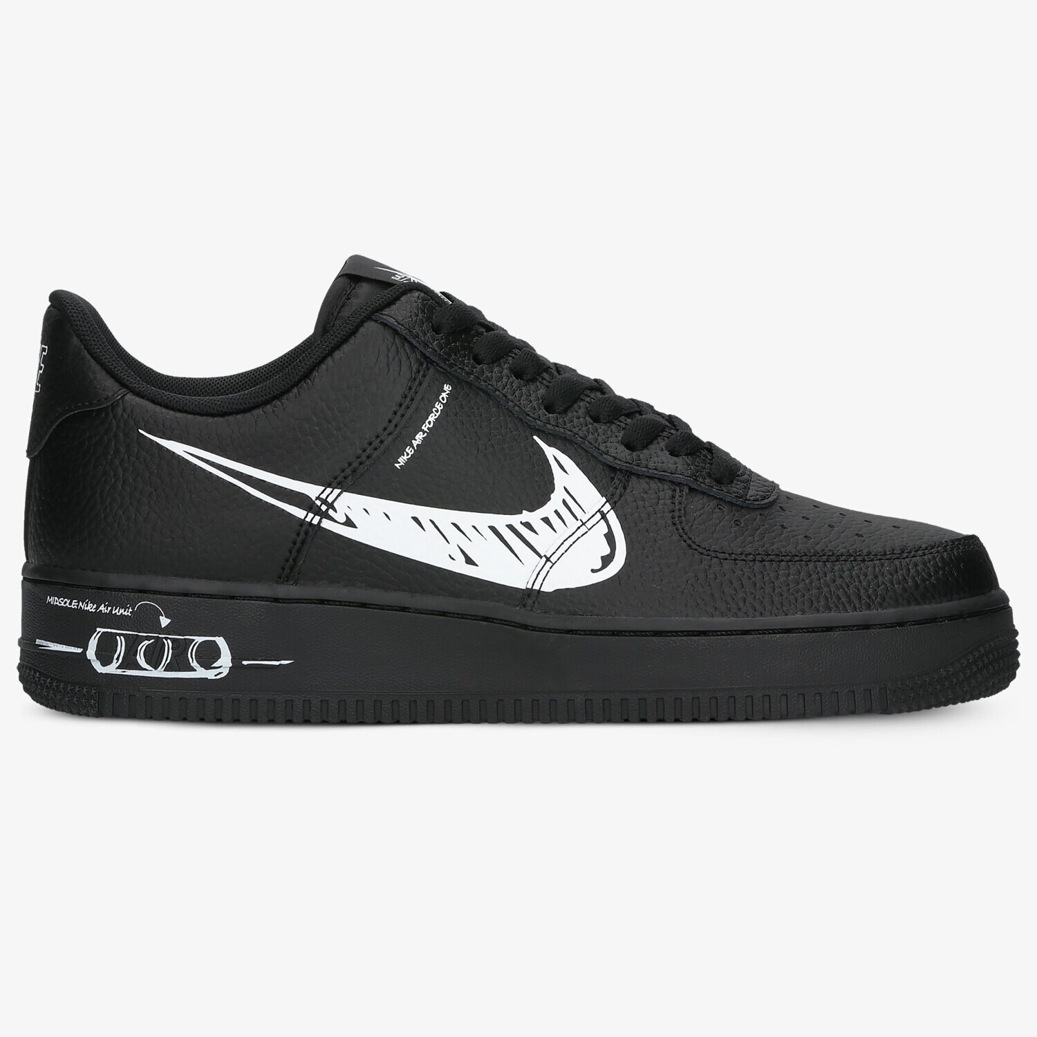 Barbați pantofi sport NIKE AIR FORCE 1 LV8 UTILITY CW7581-001 Negru