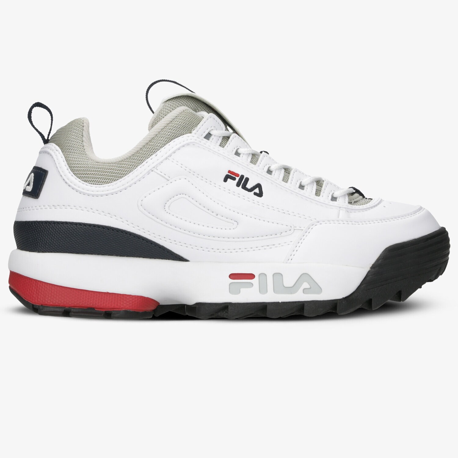 Barbați pantofi sport FILA DISRUPTOR CB LOW 10107071FG Alb