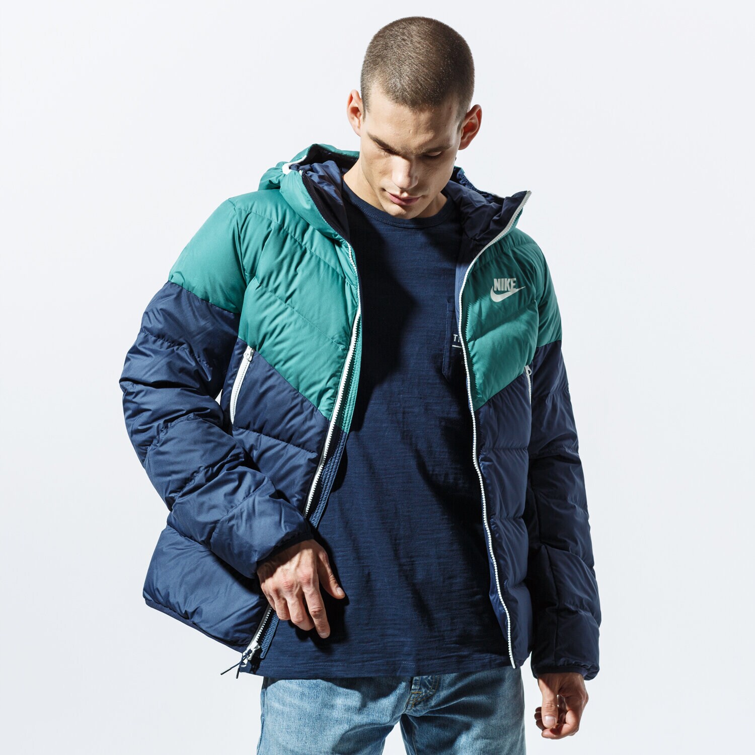 Bărbați eacă de iarnă NIKE JACHETĂ M NSW DWN FILL WR JKT HD 928833-362 Verde