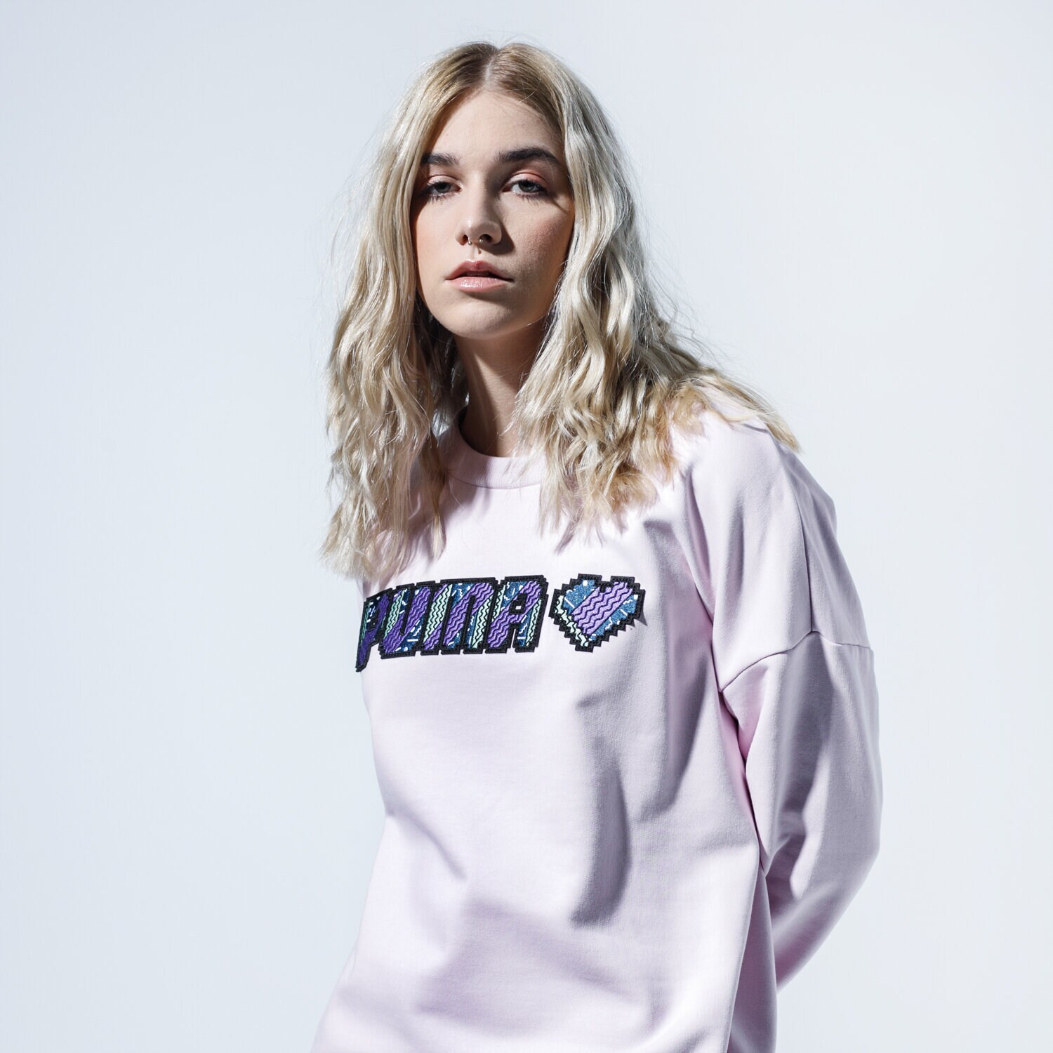Femei bluză PUMA BLUZĂ DIGITAL LOVE TRENINGS 59706995 Roz