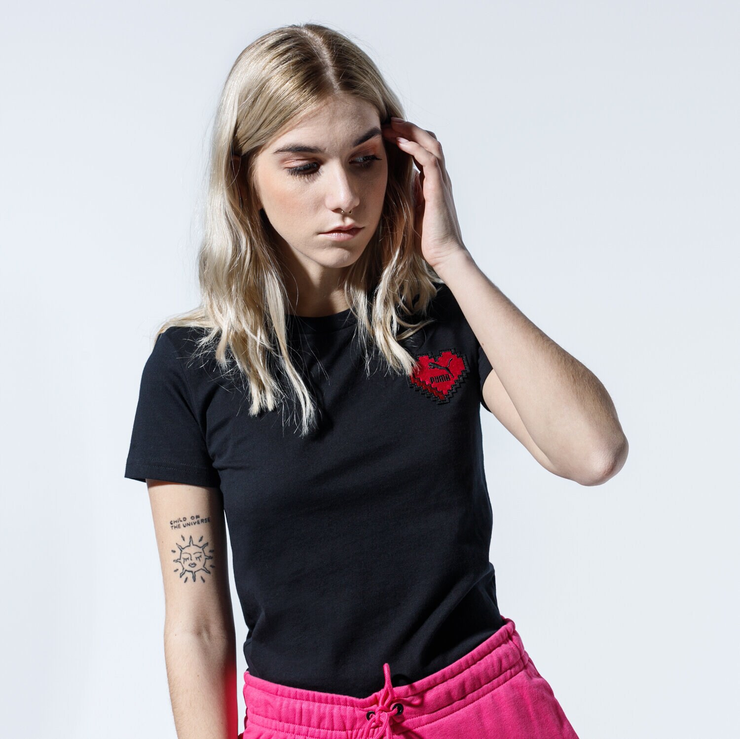 Femei tricou PUMA TRICOU DIGITAL LOVE TEE 59706801 Alb