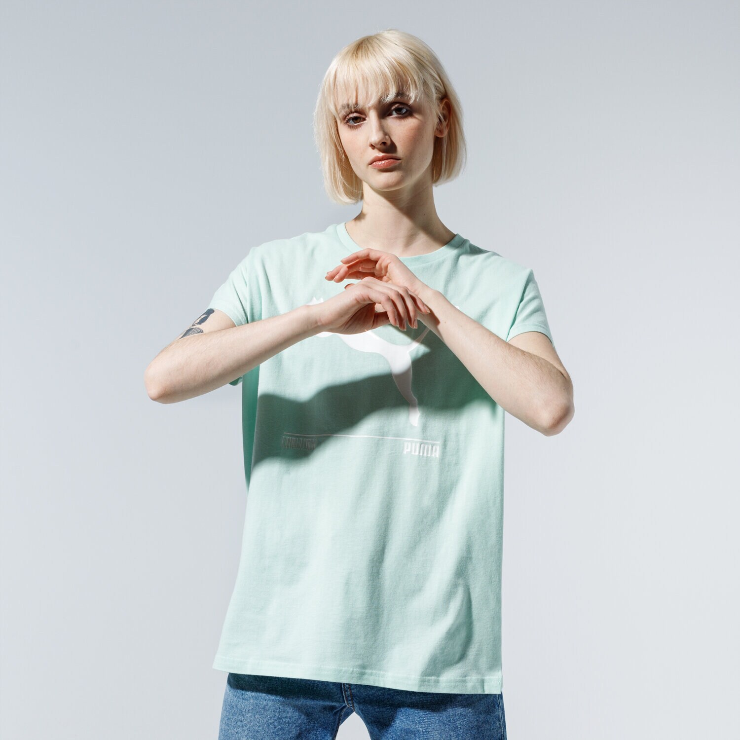 Femei tricou PUMA TRICOU NU-TILITY TEE 58137132 Verde