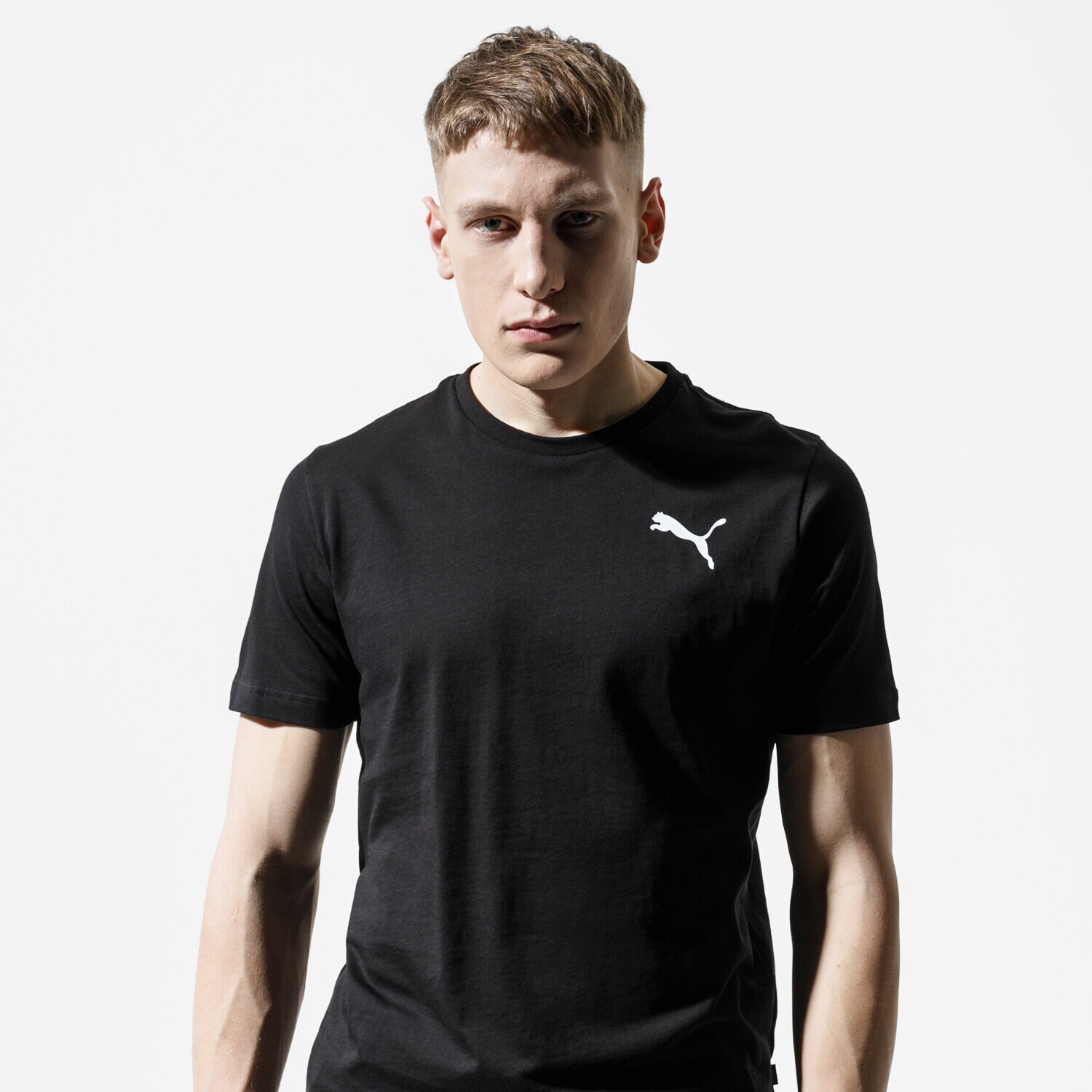 Bărbați tricou PUMA TRICOU ESS SMALL LOGO TEE 85174121 Negru