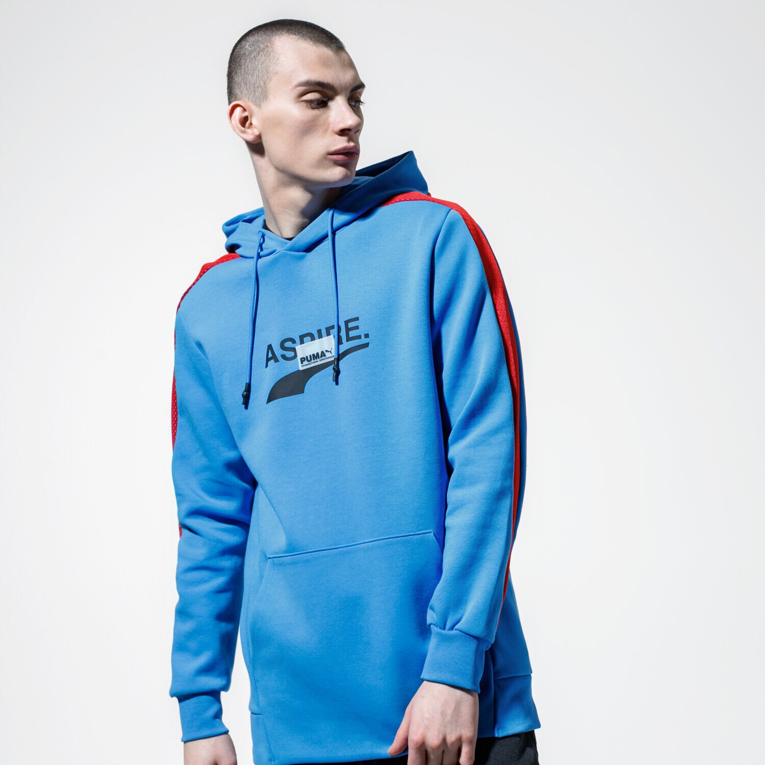 Bărbați bluză PUMA BLUZĂ CU GLUGĂ AVENIR HOODY 59645941 Albastru
