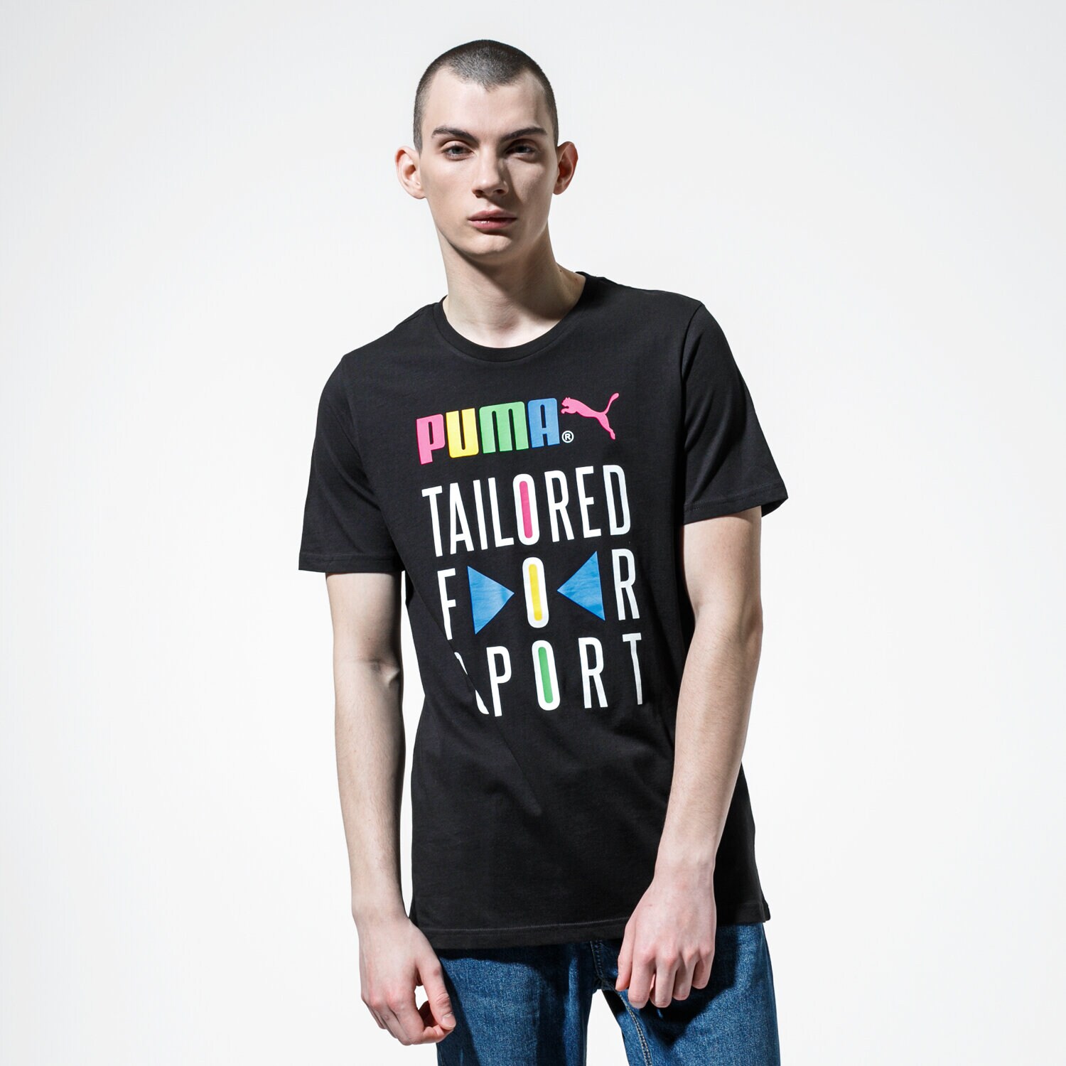 Bărbați tricou PUMA TRICOU GRAPHIC TEE TFS 59716701 Negru