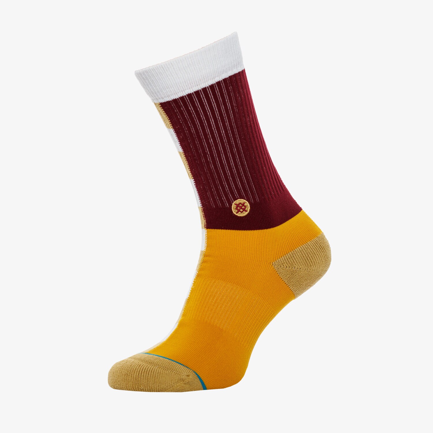 Bărbați șosete STANCE șOSETE SPLIT CHECK BROWN M556C19SPCNAT Maro