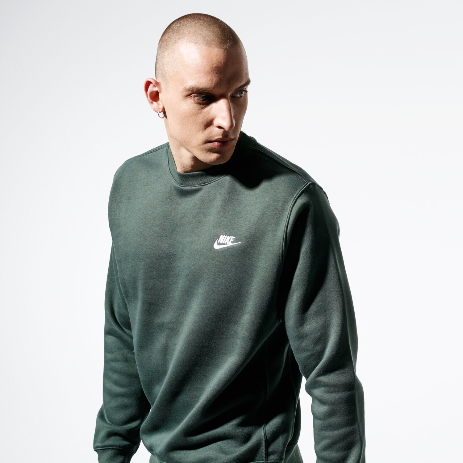 Bărbați bluză NIKE BLUZĂ SPORTSWEAR CLUB BV2662-370 Kaki