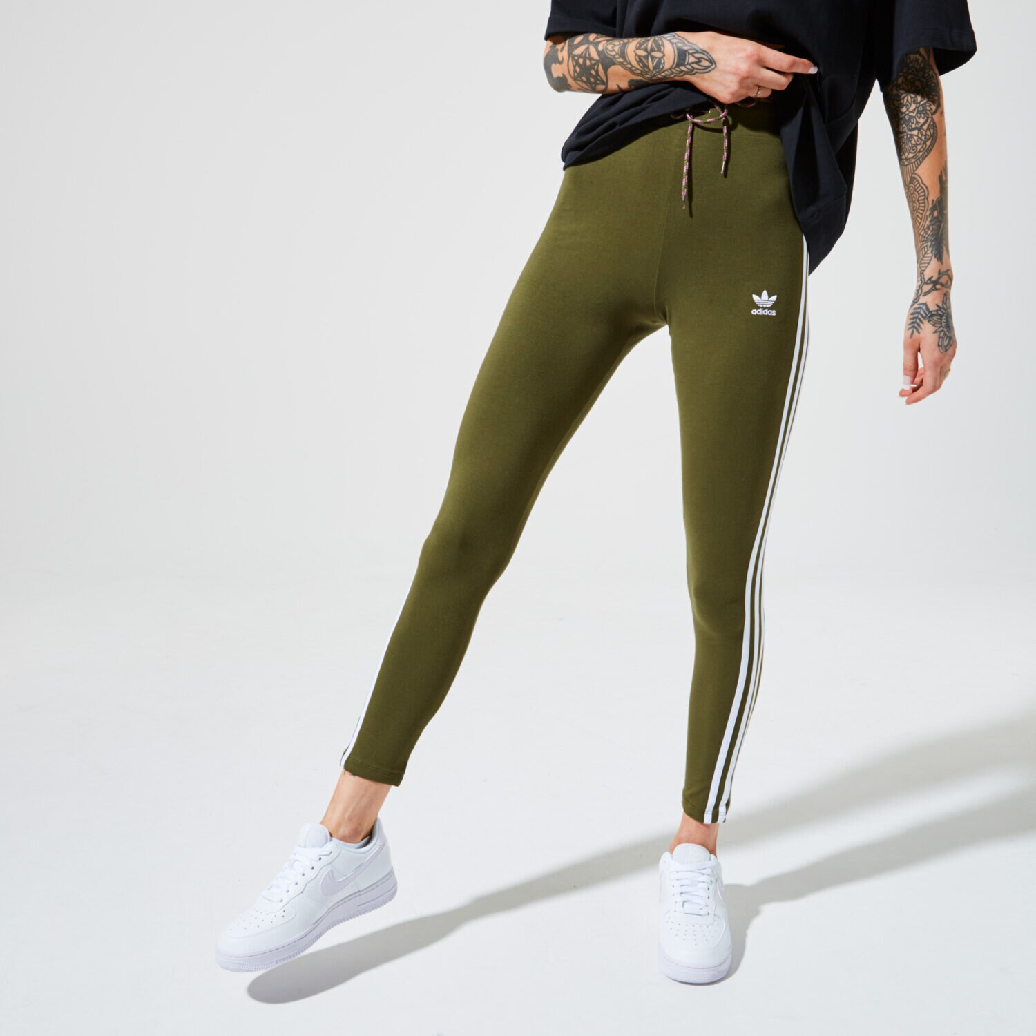 Femei pantaloni ADIDAS COLANȚI TIGHTS FL4105 Kaki