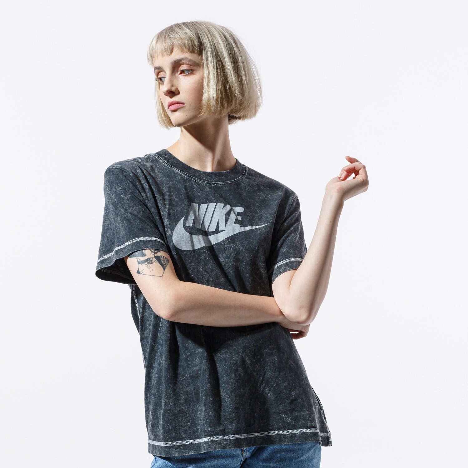Femei tricou NIKE TRICOU SS W NSW SS TOP REBEL CD5788-010 Negru