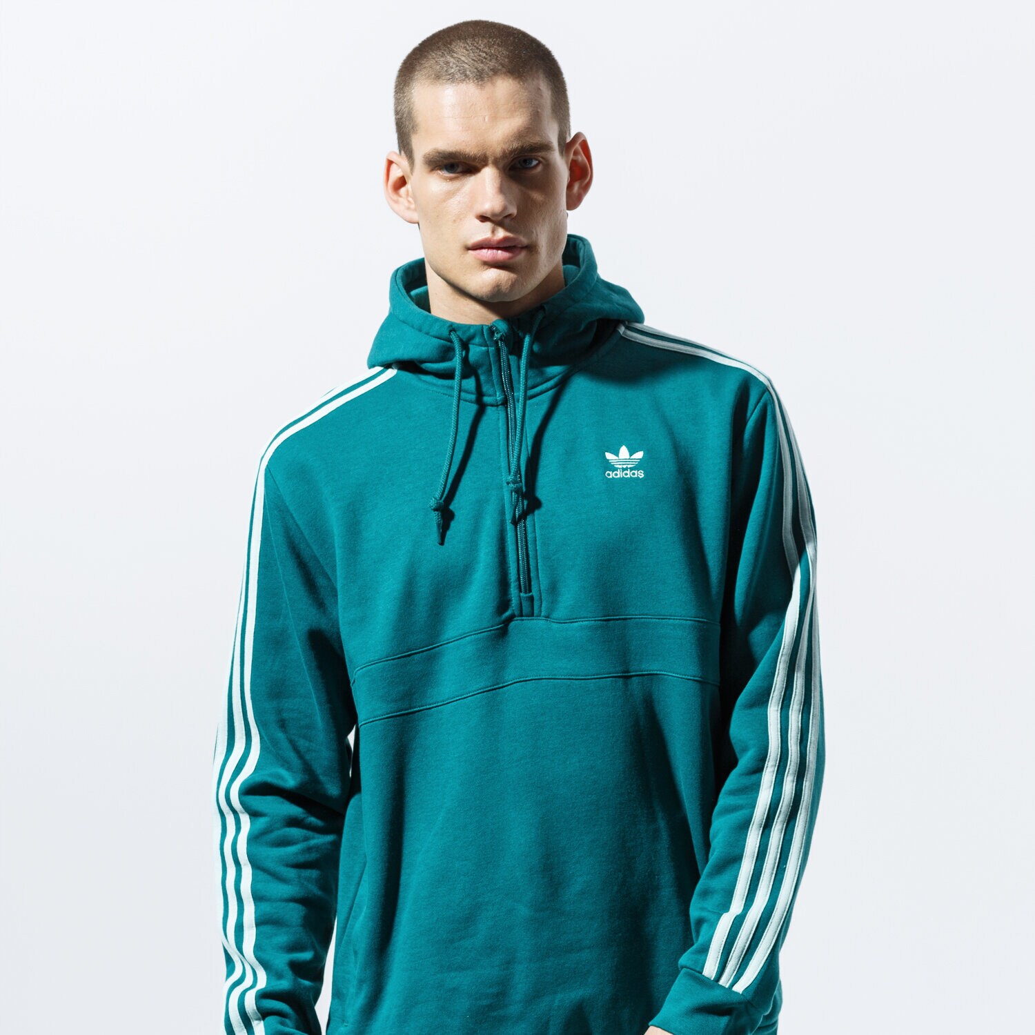 Bărbați bluză ADIDAS BLUZĂ 3-STRIPES HZ EK0254 Verde
