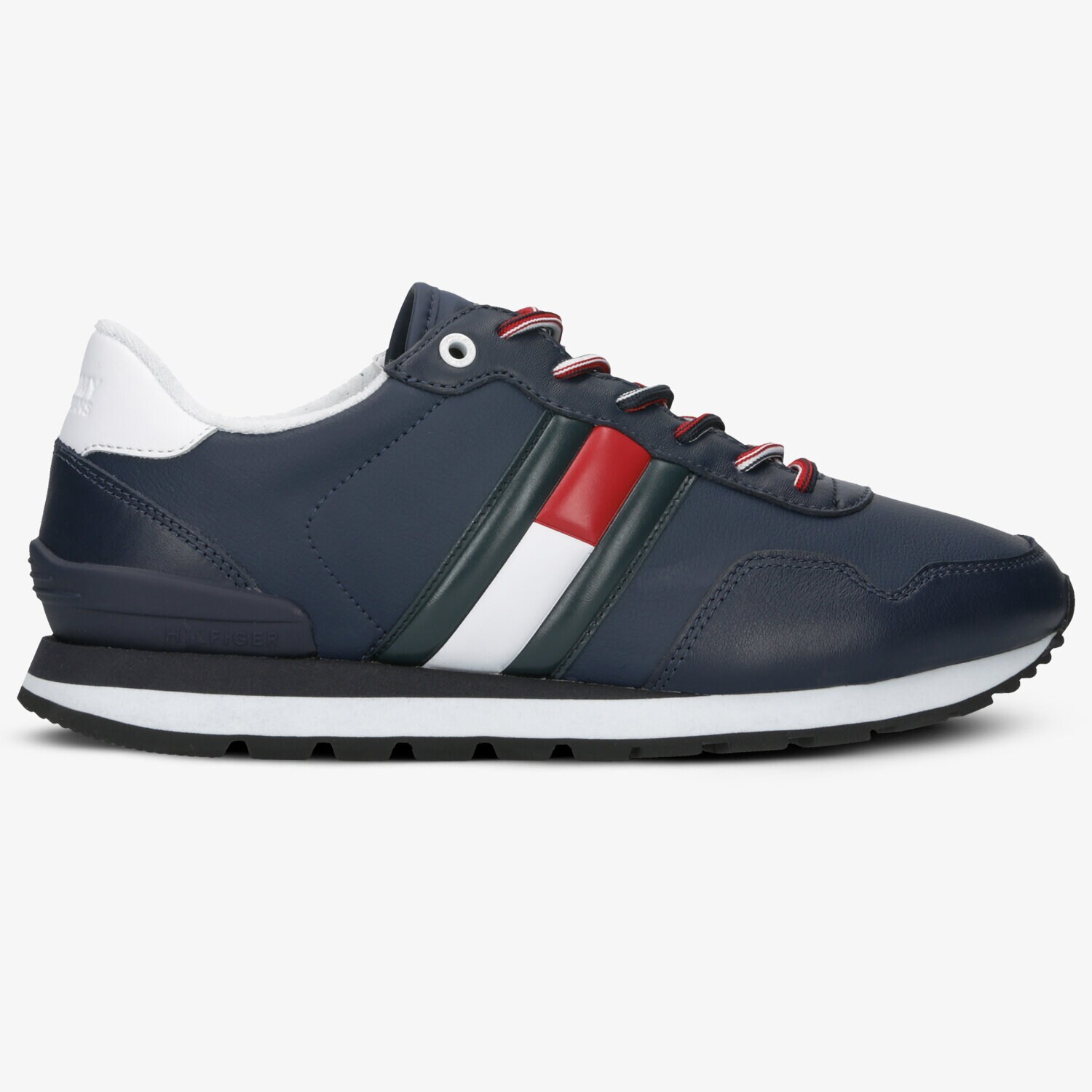 Barbați pantofi sport TOMMY HILFIGER LEATHER LIFESTYLE SNEAKER EM0EM00349CEY Bleumarin