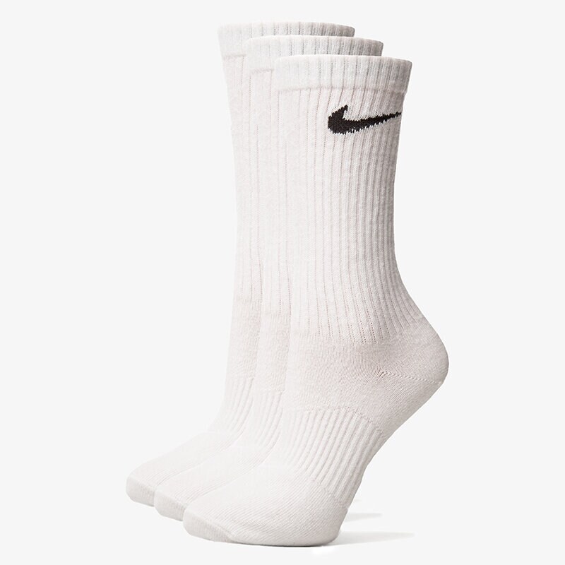 Femei șosete NIKE șOSETE 3PPK CREW LIGHT WEIGHT SX4704101 Alb